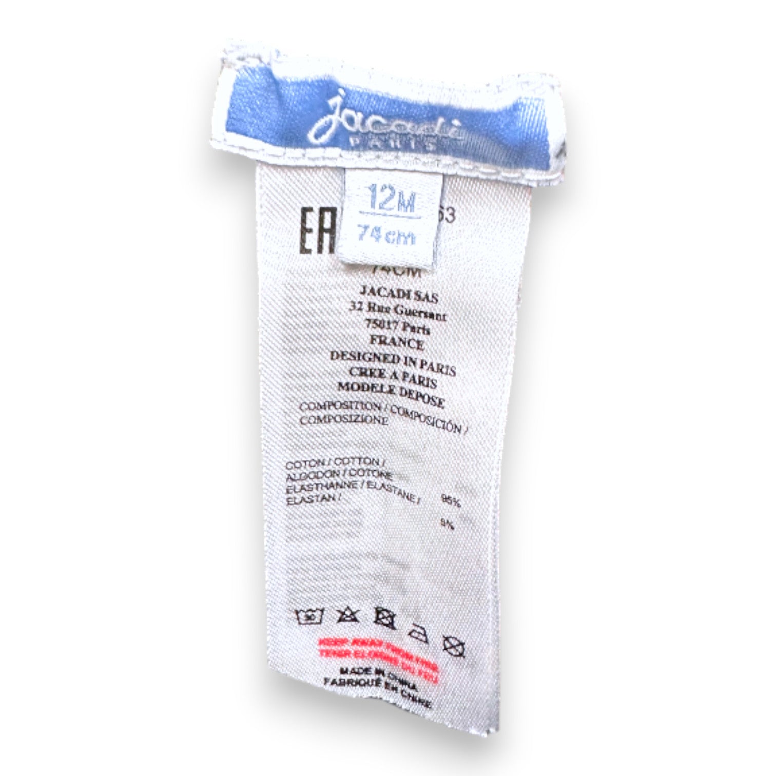 JACADI - Navy blue shorts - 12 months