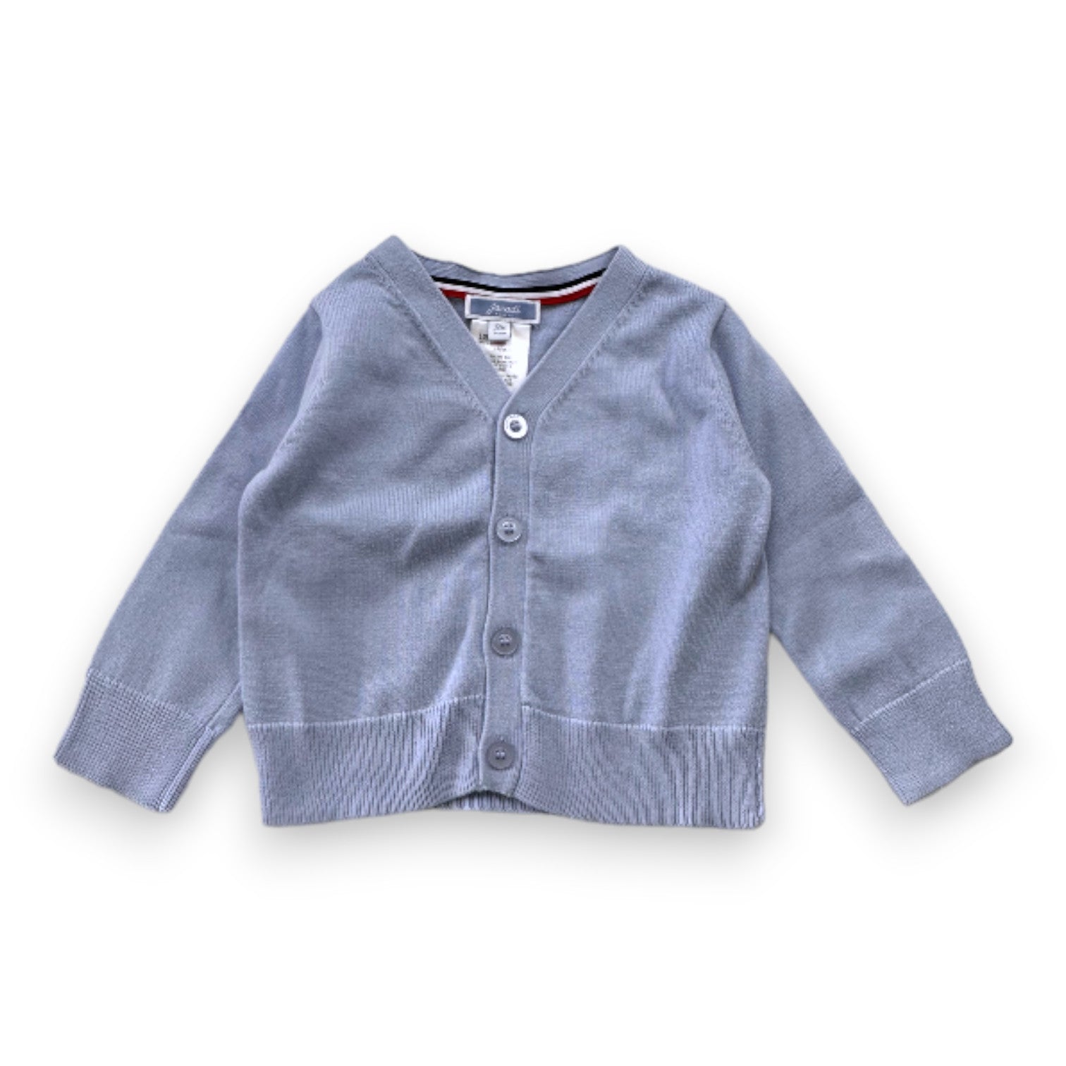 JACADI - Himmelblaue Strickjacke - 12 Monate