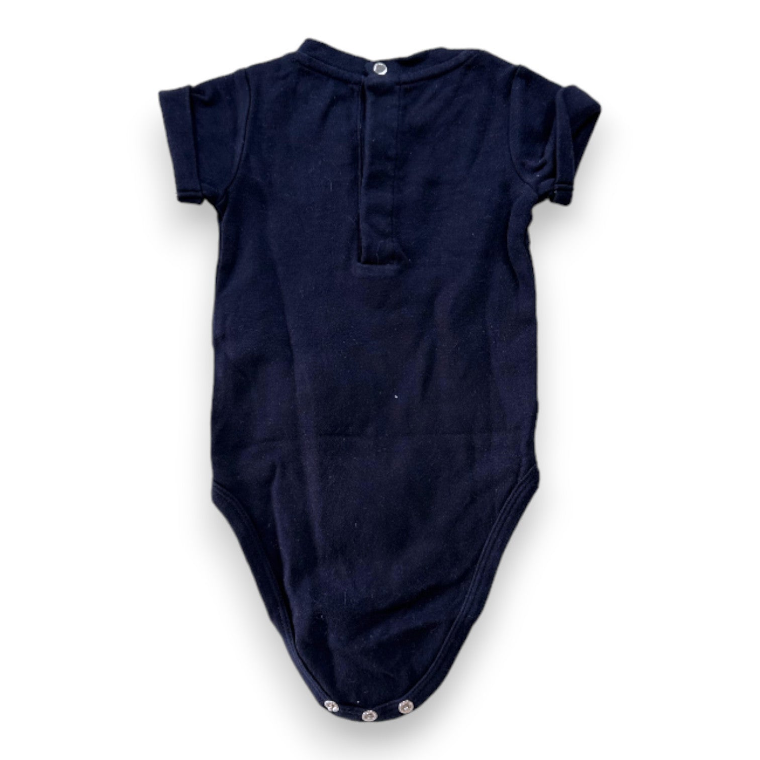 JACADI - Marineblauer Kurzarm-Body - 6 Monate