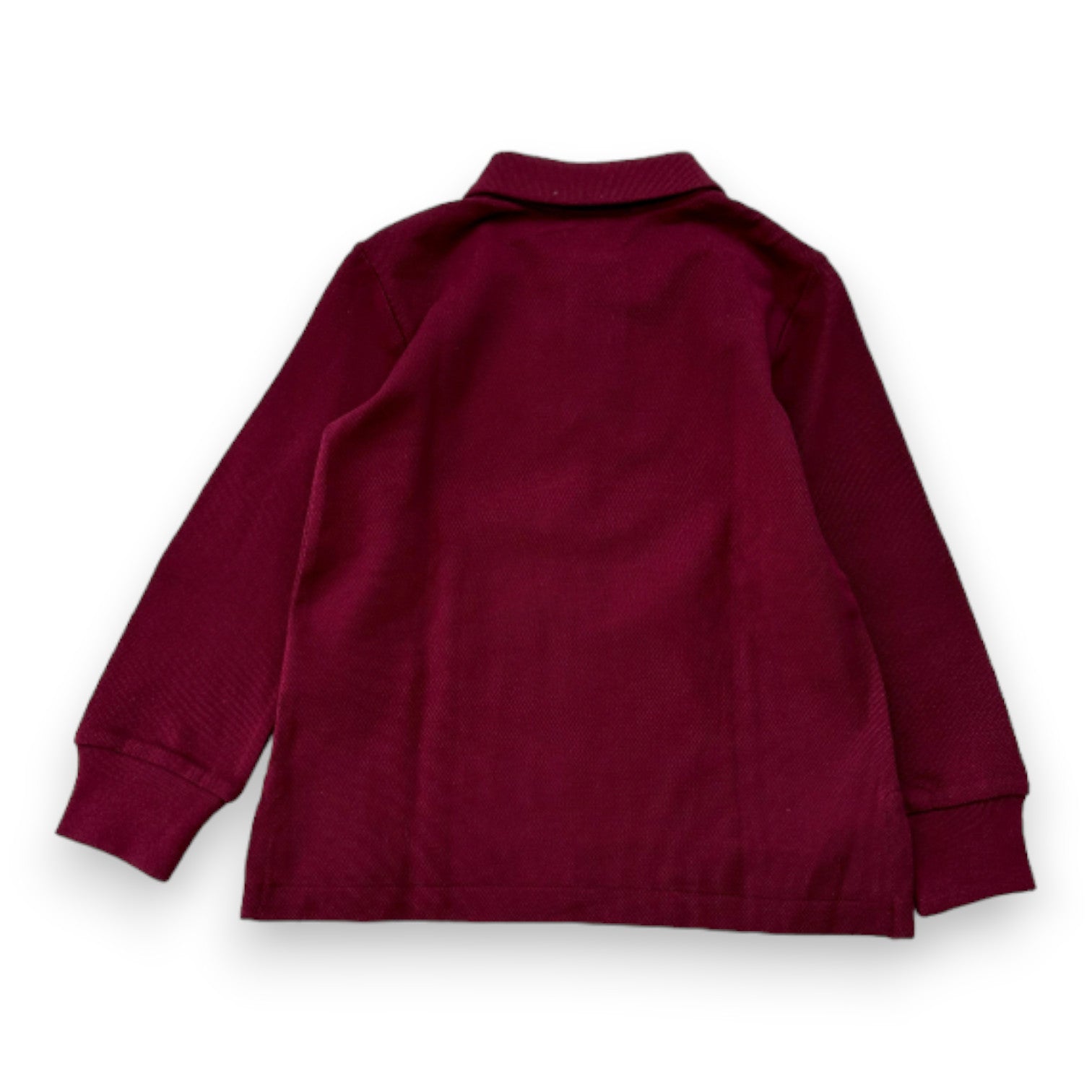 RALPH LAUREN - Burgundy long-sleeved polo shirt - 3 years