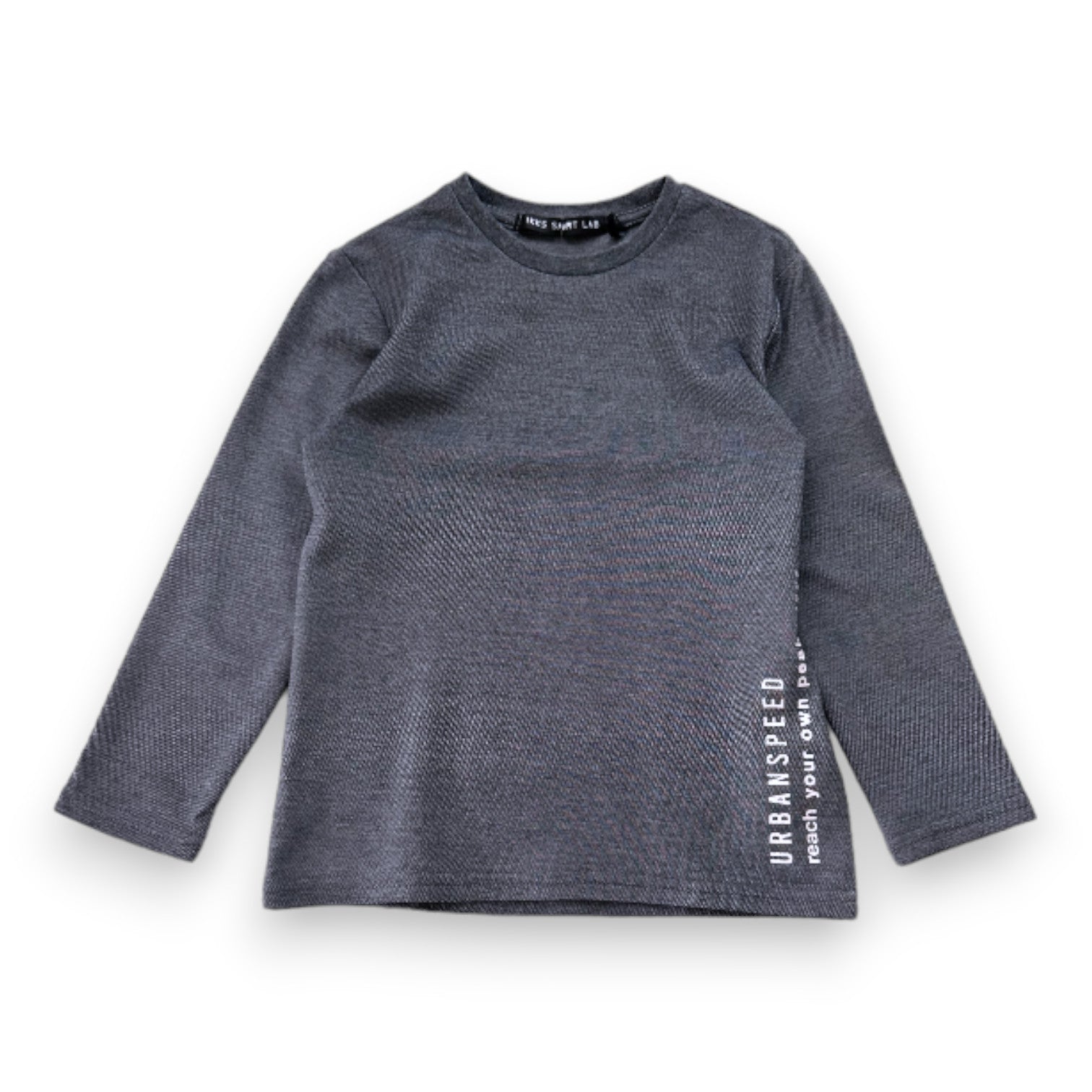 IKKS - Grey long-sleeved T-shirt with prints - 4 years