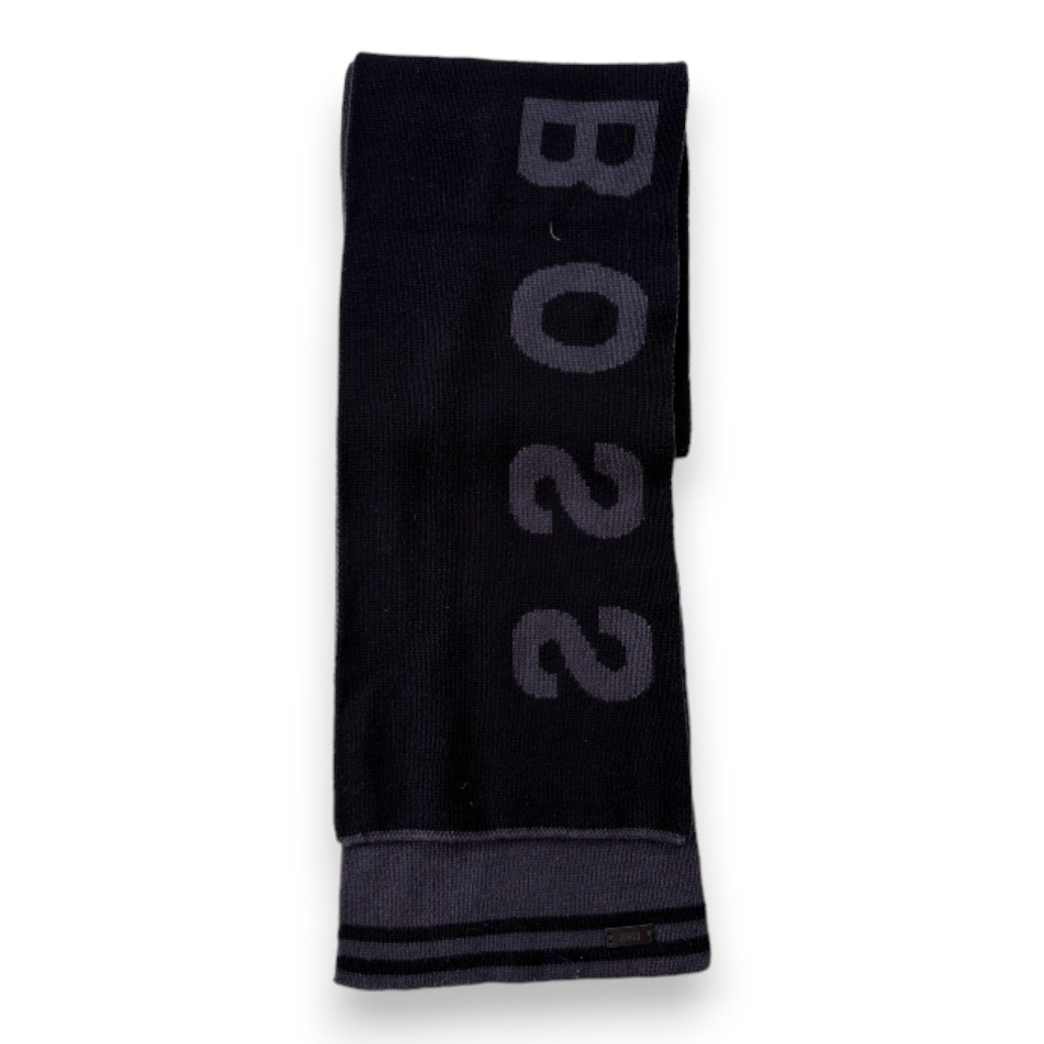 HUGO BOSS - Black and gray "Hugo Boss" scarf - One size
