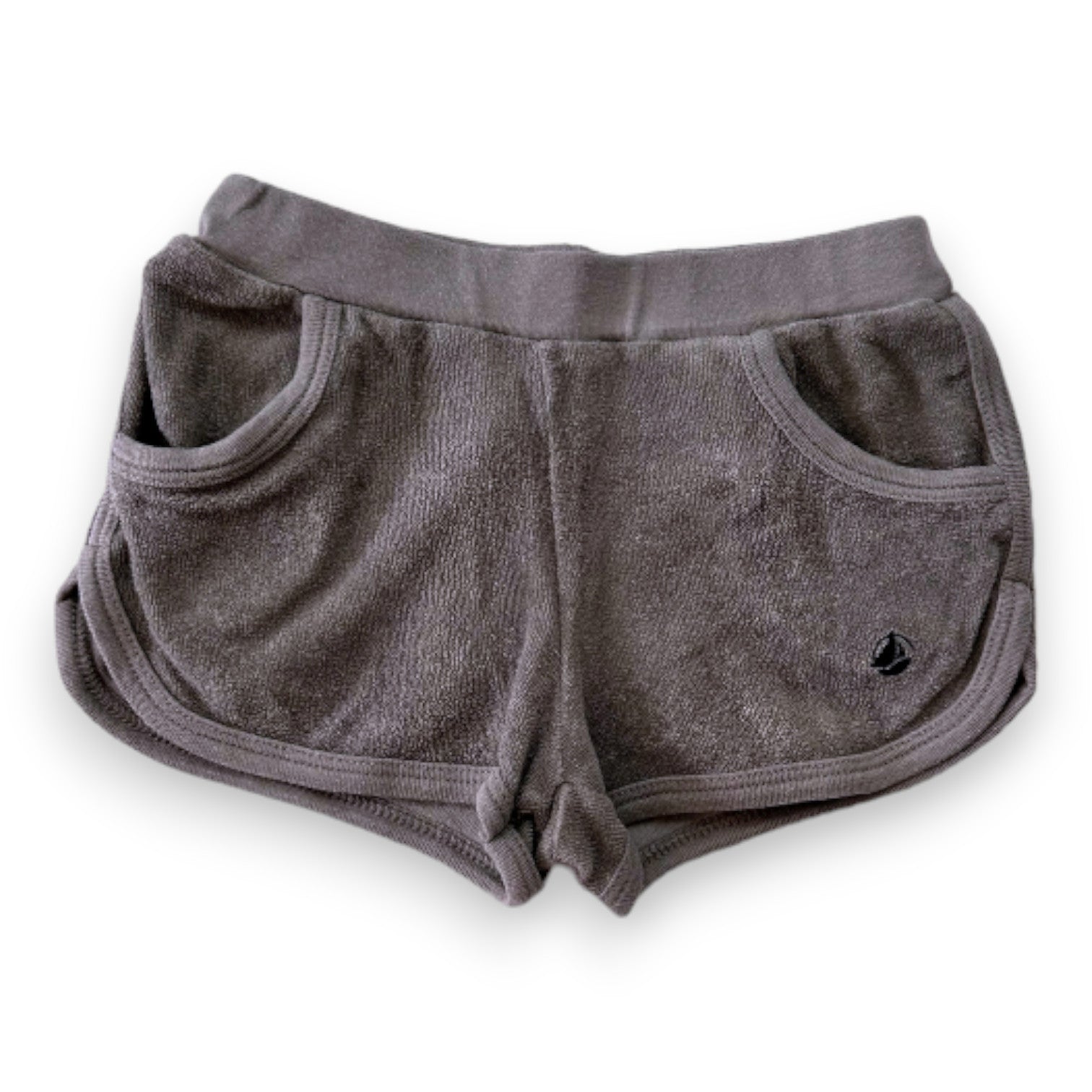 PETIT BATEAU - Green terry cloth shorts - 4 years