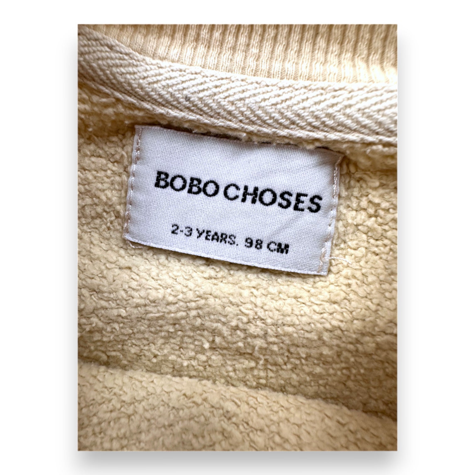BOBO CHOSES - Beige, orange and blue sweatshirt - 2 years