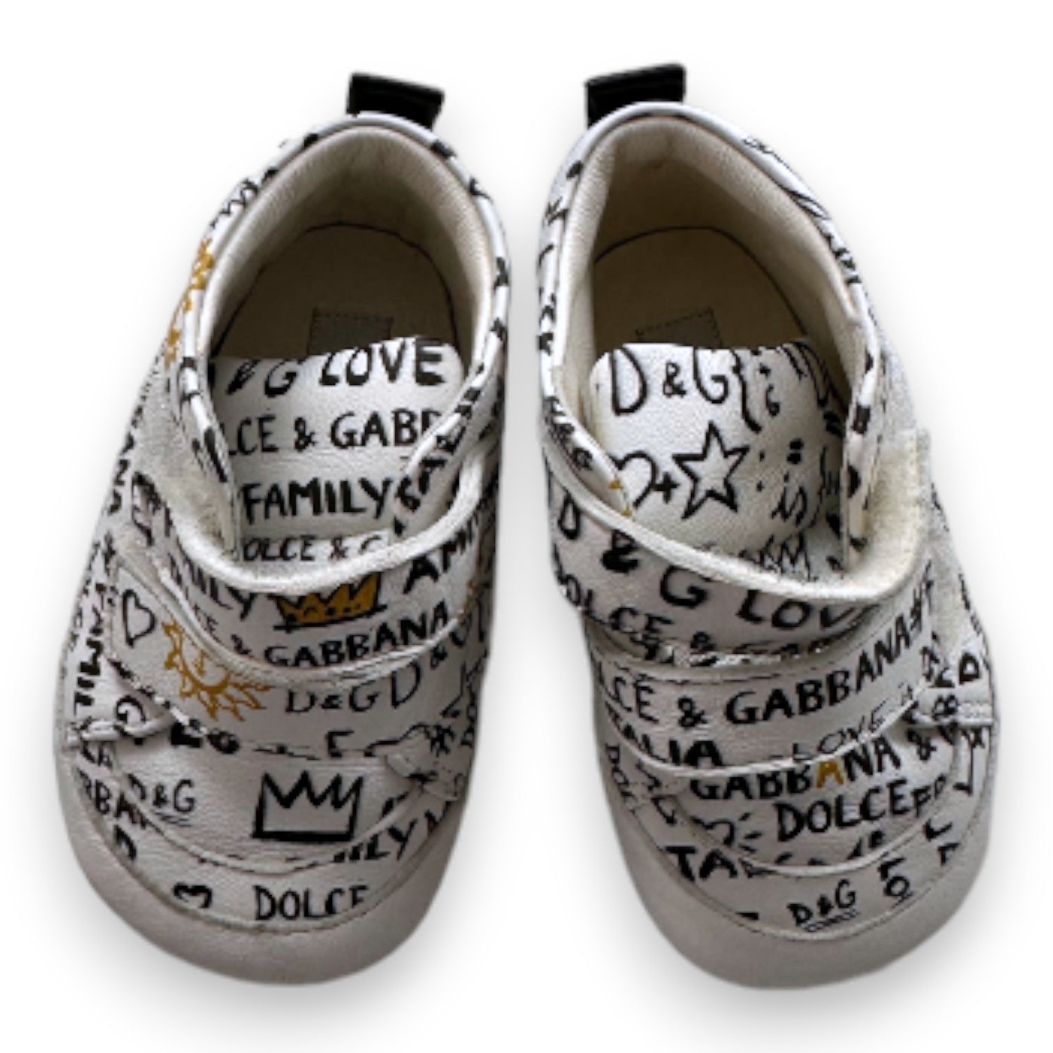 DOLCE & GABBANA - Weiße Hausschuhe mit Aufdrucken - 17