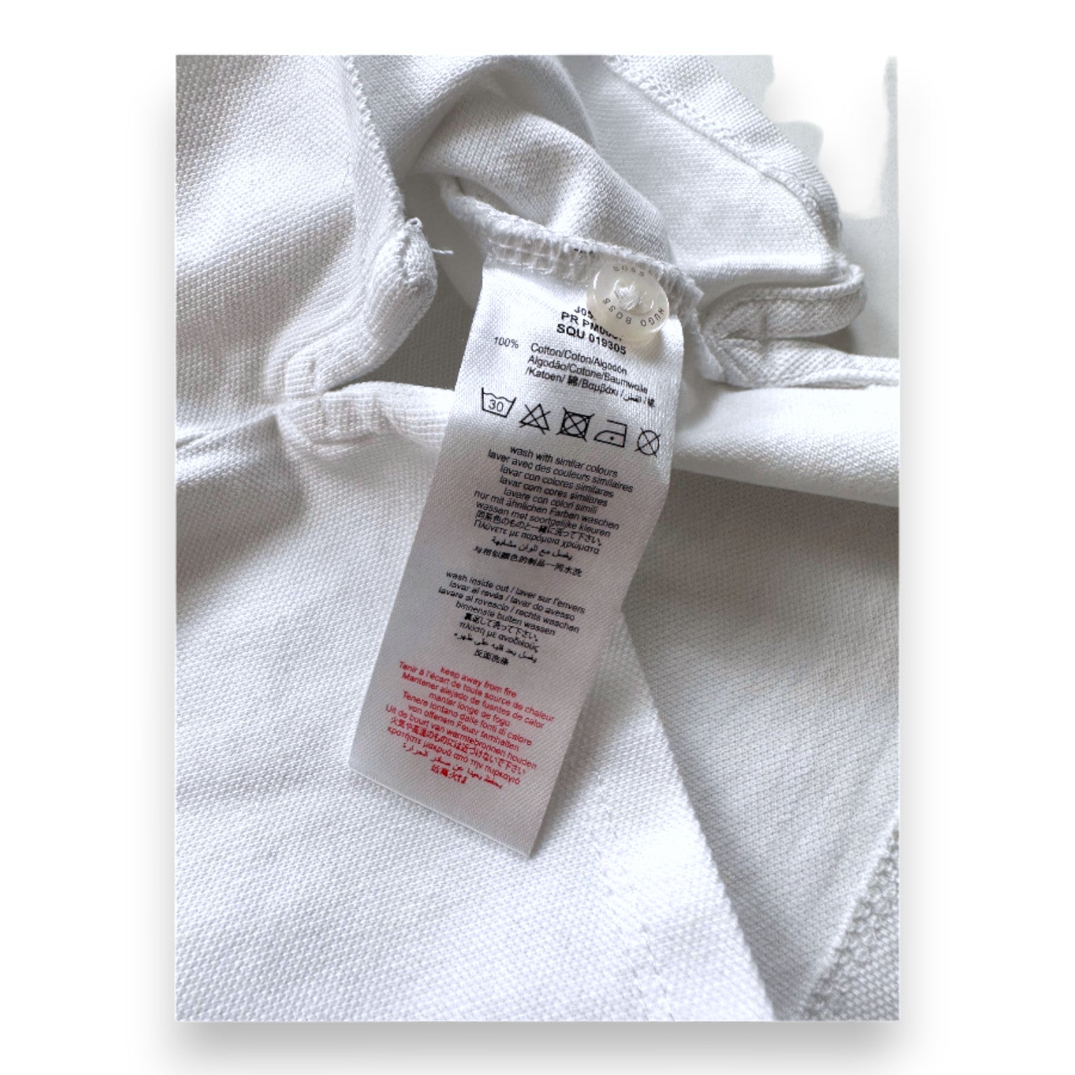 HUGO BOSS - White short-sleeved polo shirt - 2 years