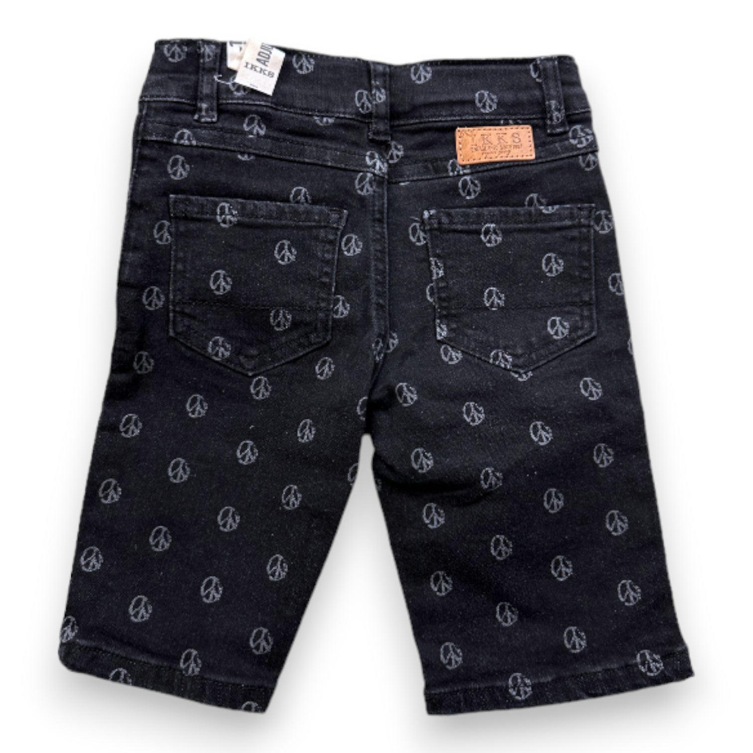IKKS - Black denim shorts with new prints - 5 years