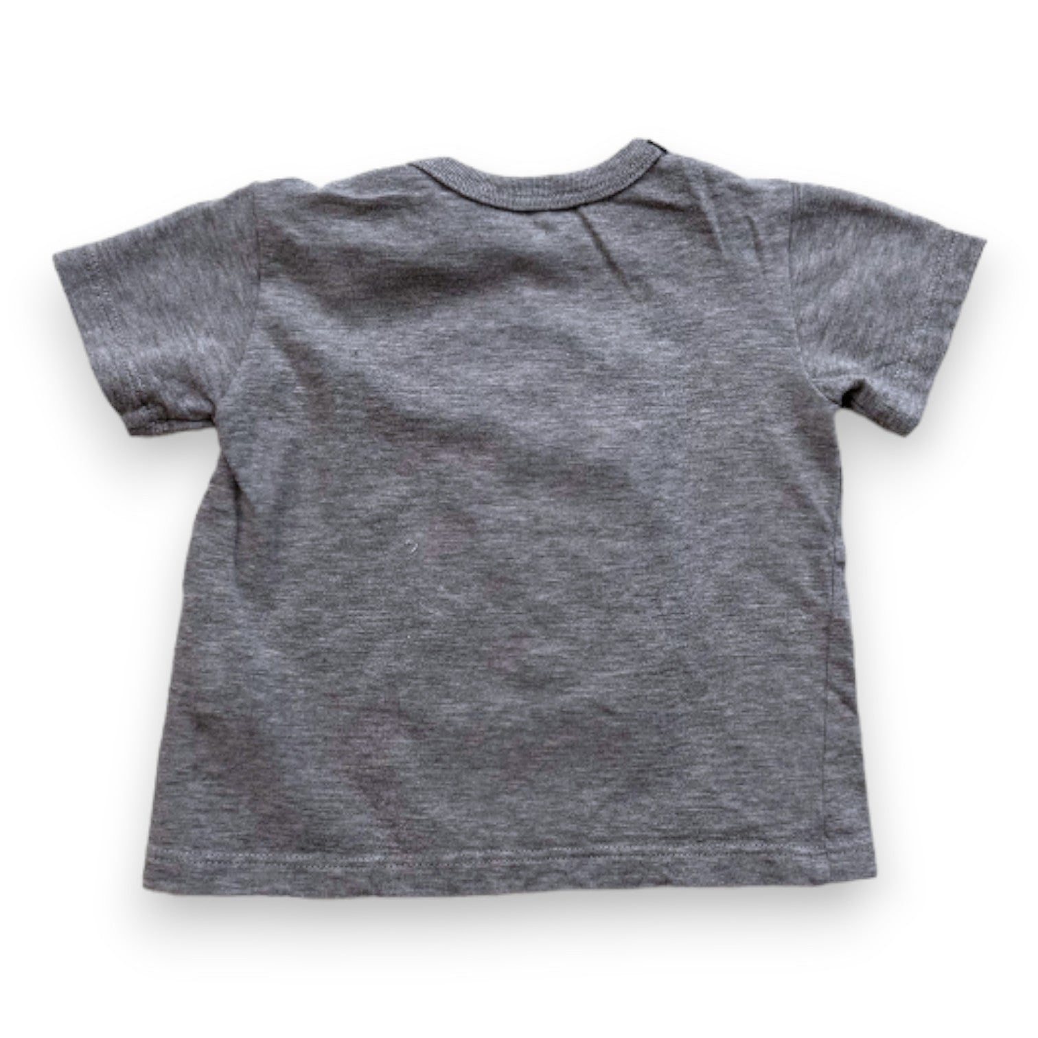 DOLCE & GABBANA - Grey short-sleeved T-shirt with embroidery - 6 months