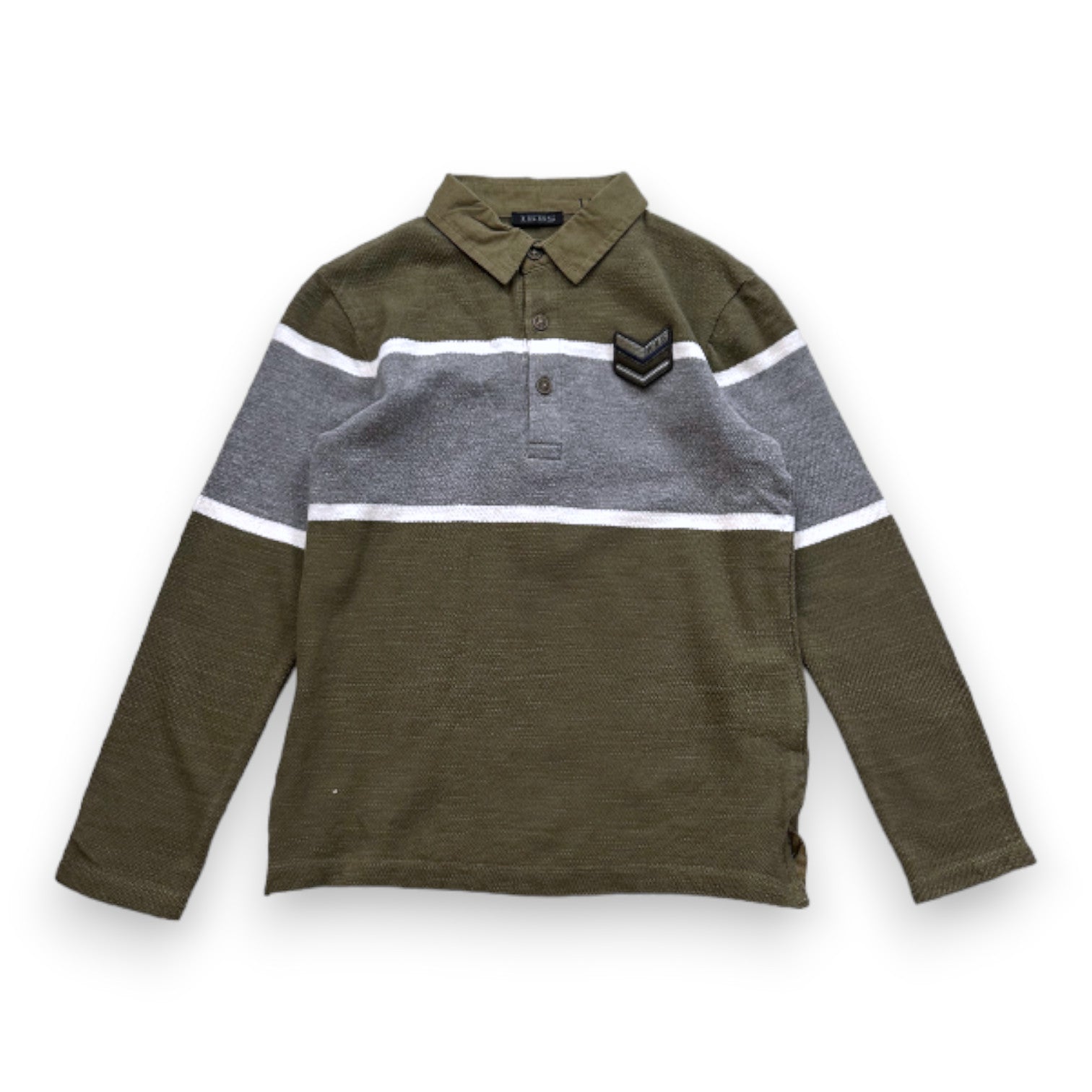 IKKS - New green and gray long-sleeved polo shirt - 5 years