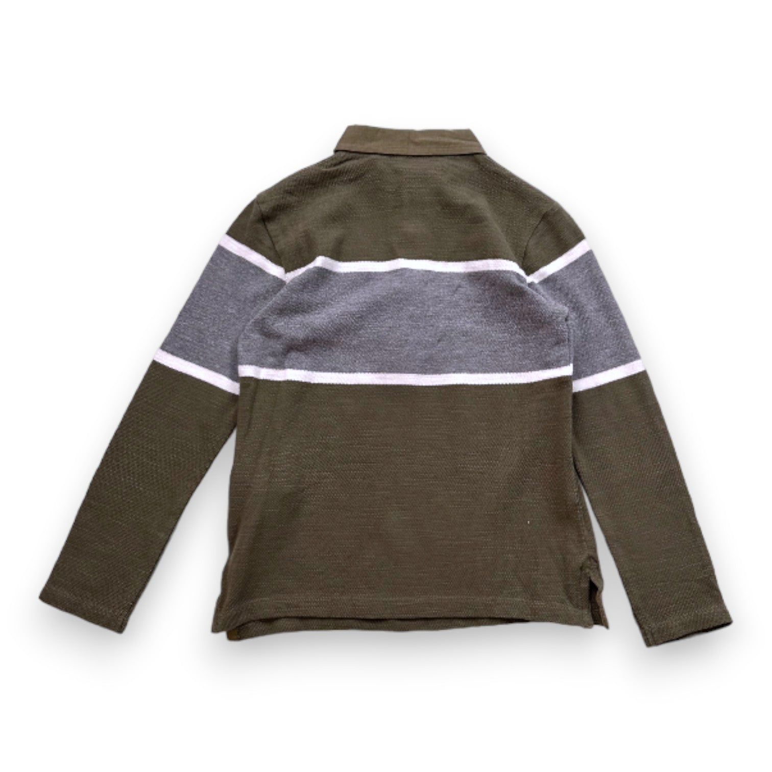 IKKS - New green and gray long-sleeved polo shirt - 5 years