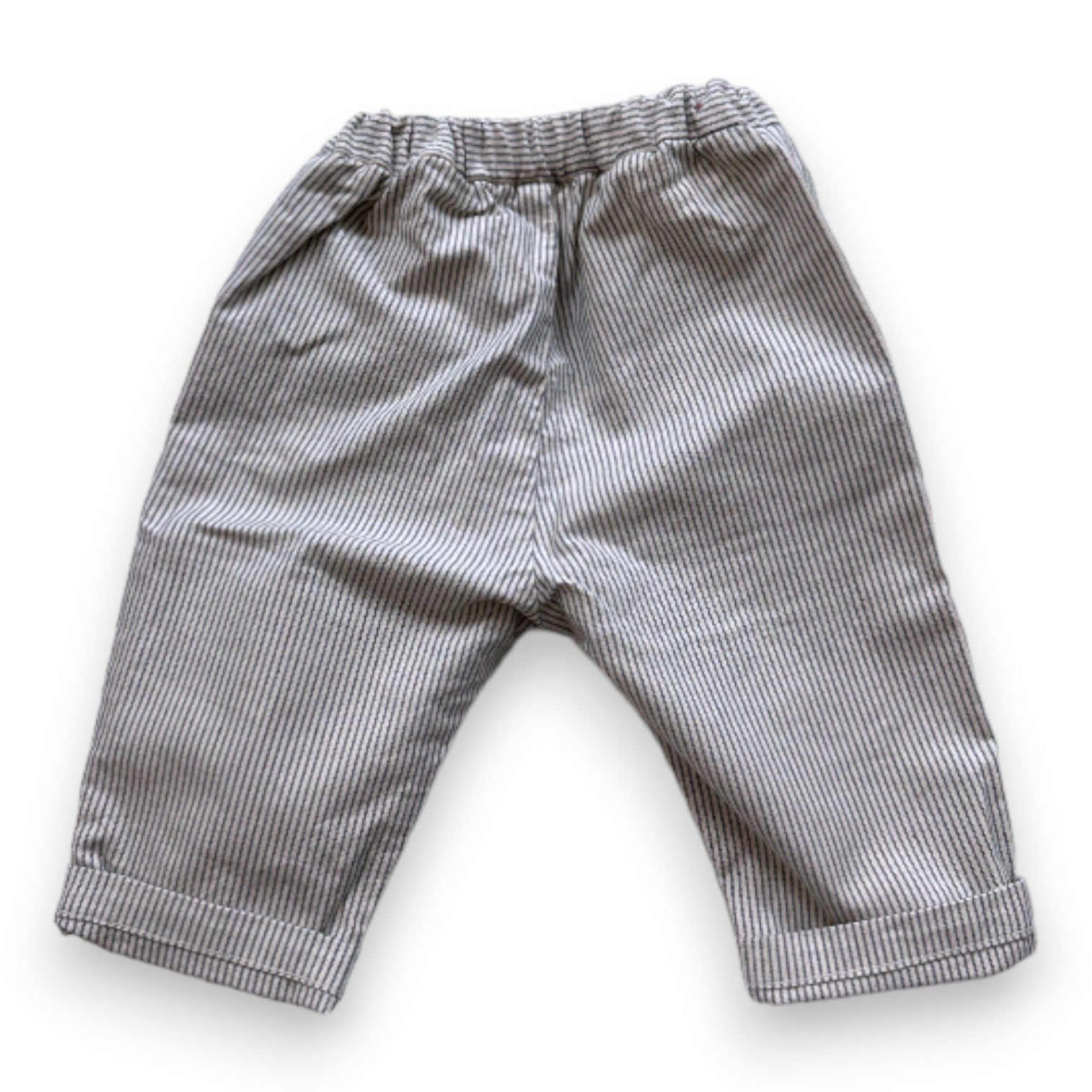 BONPOINT - Blue and white striped pants - 6 months