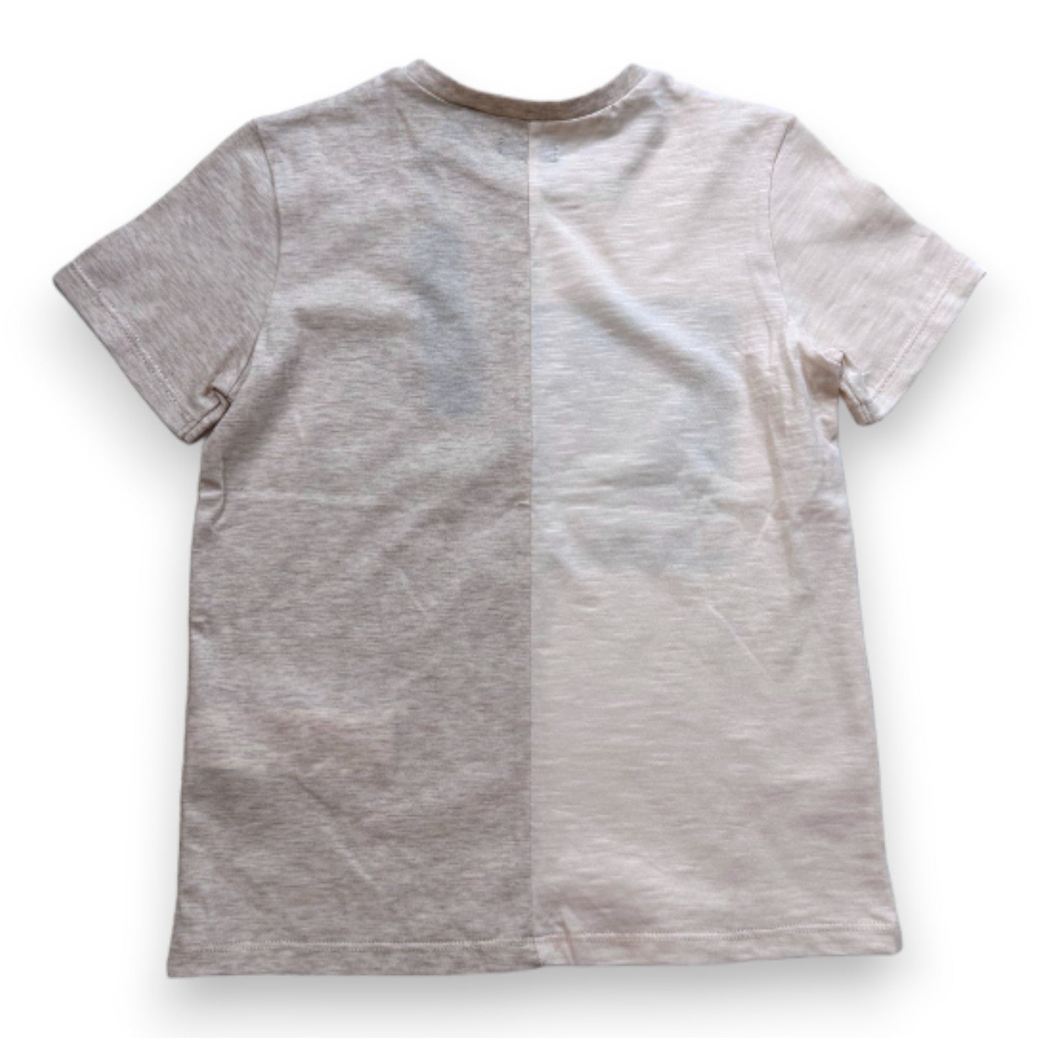 IKKS - Beige short-sleeved T-shirt with new prints - 6 years