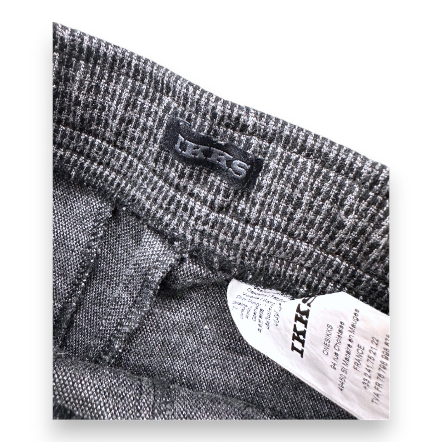 IKKS - Graue und schwarze taillierte Hose - 6 Jahre