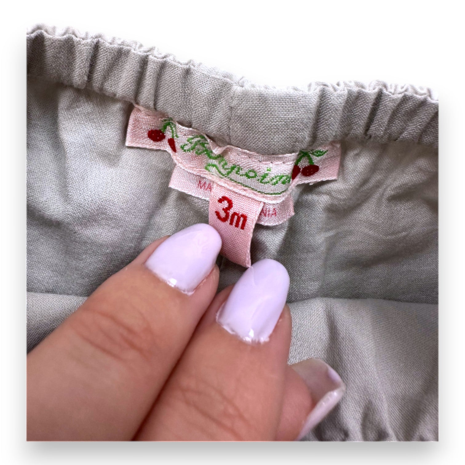 BONPOINT - Leichte graue Hose - 3 Monate