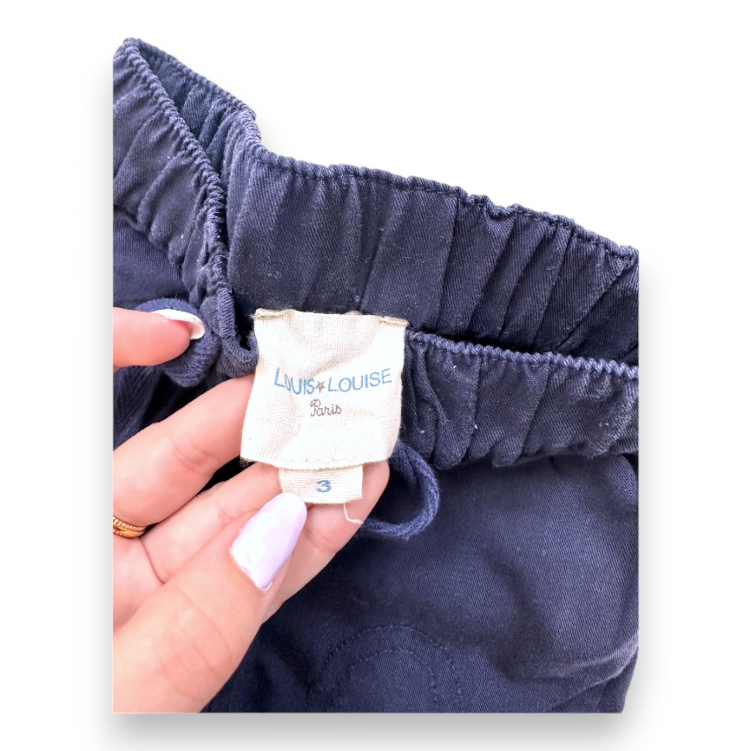 LOUIS LOUISE - Navy blue loose pants - 3 years