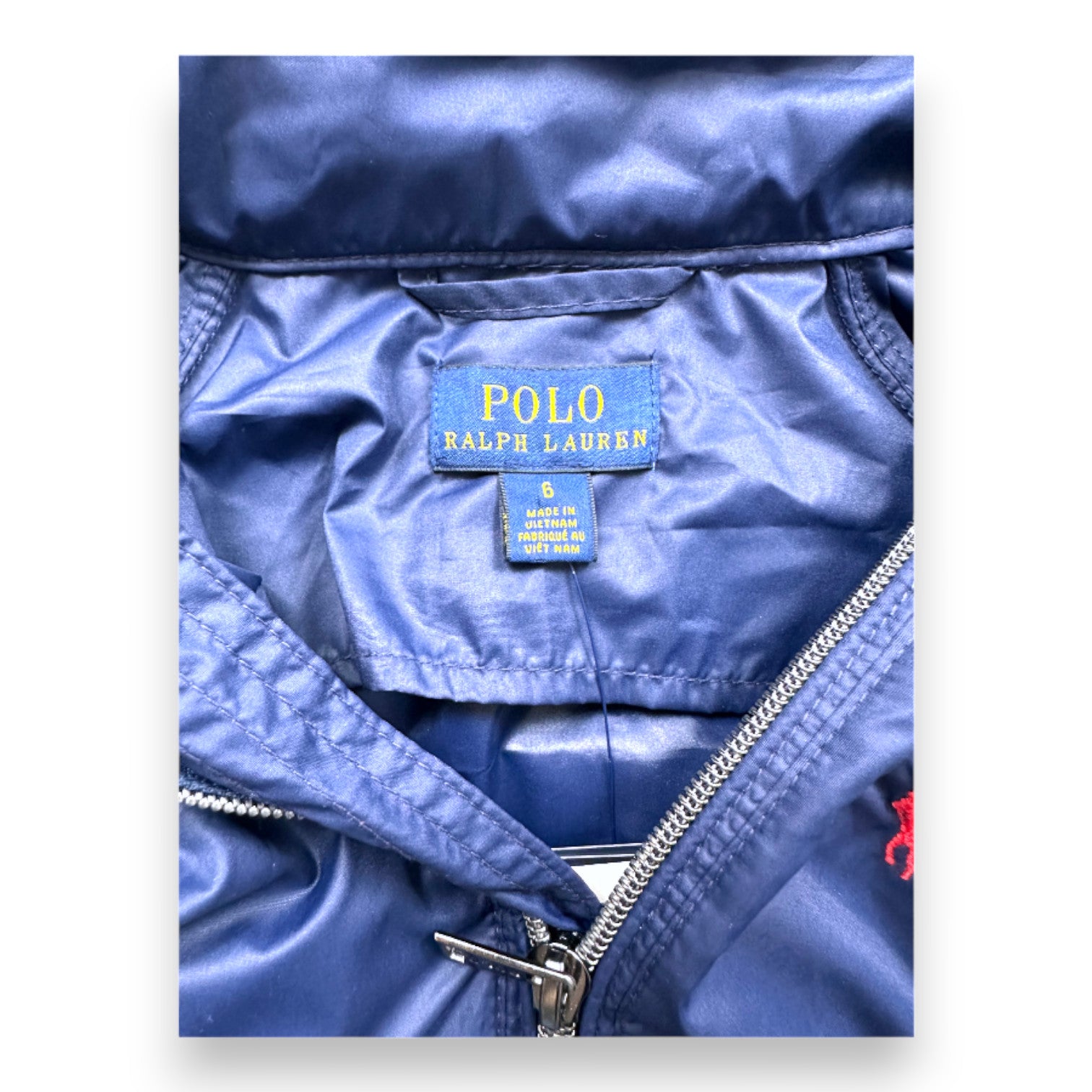RALPH LAUREN - New navy blue windbreaker jacket - 6 years