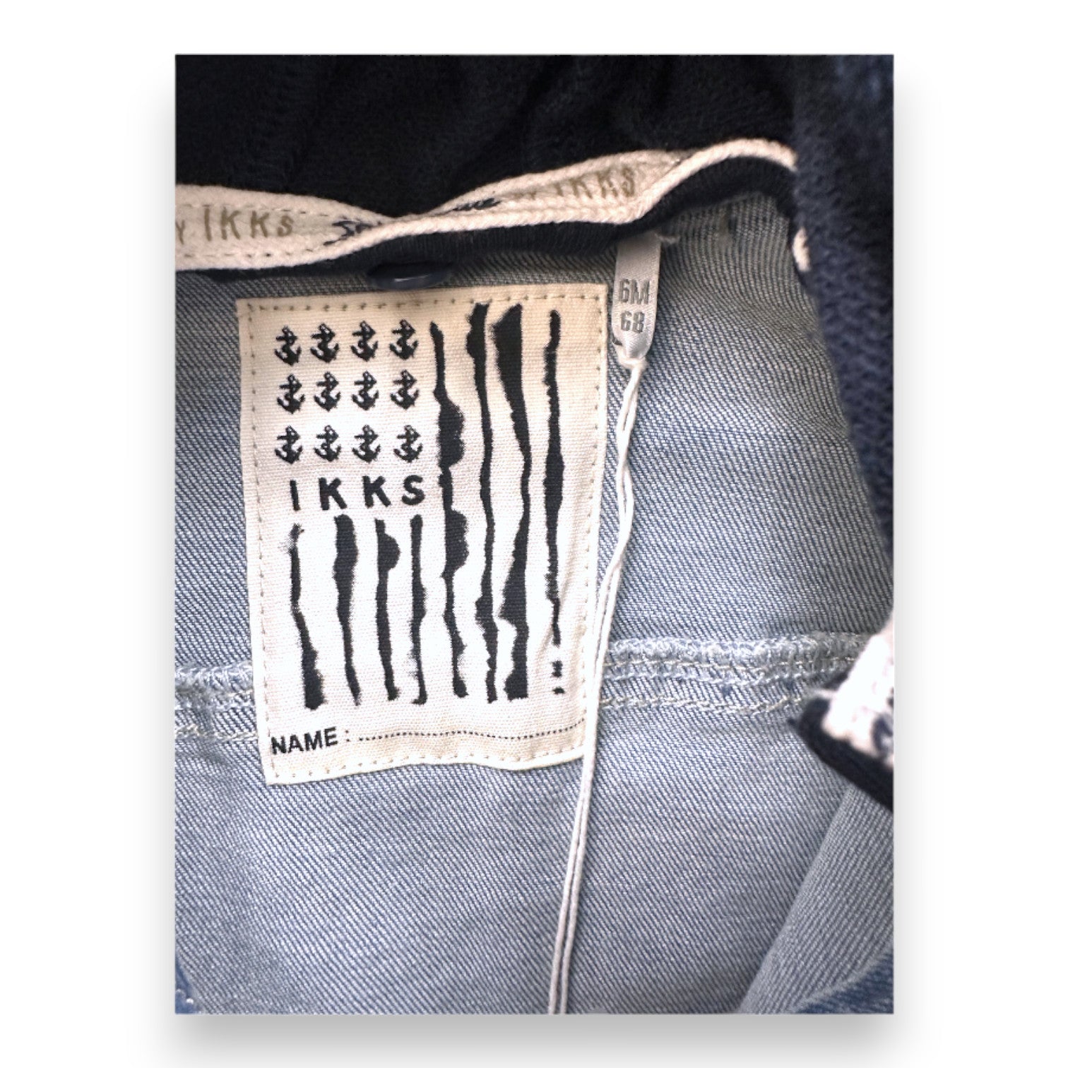 IKKS - New blue denim jacket - 6 months