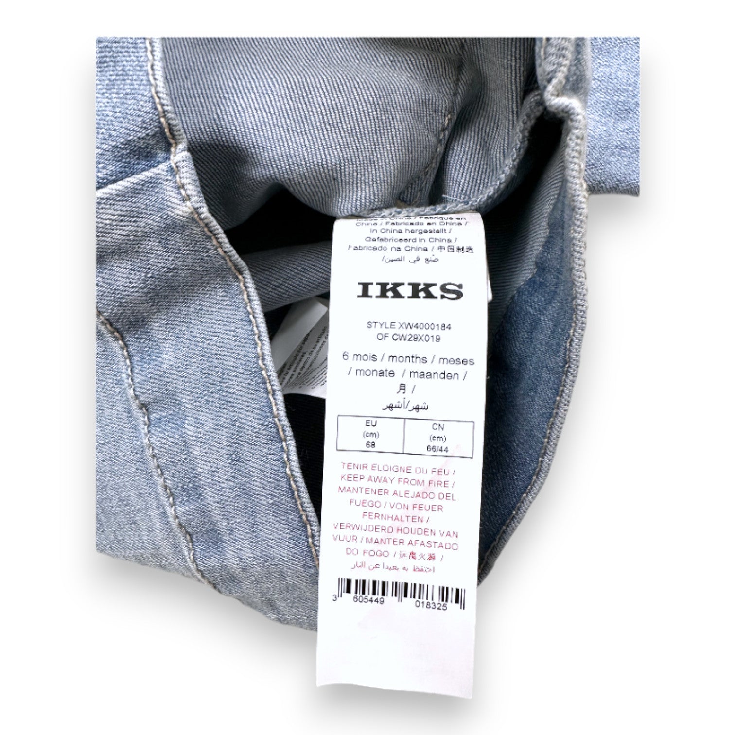 IKKS - New blue denim jacket - 6 months