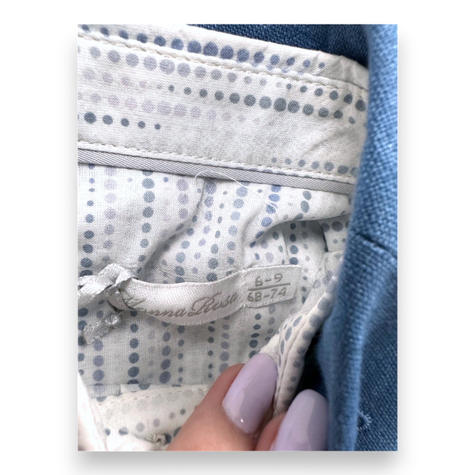 MONNA ROSA - Ensemble de costume bleu et gris - 6 mois