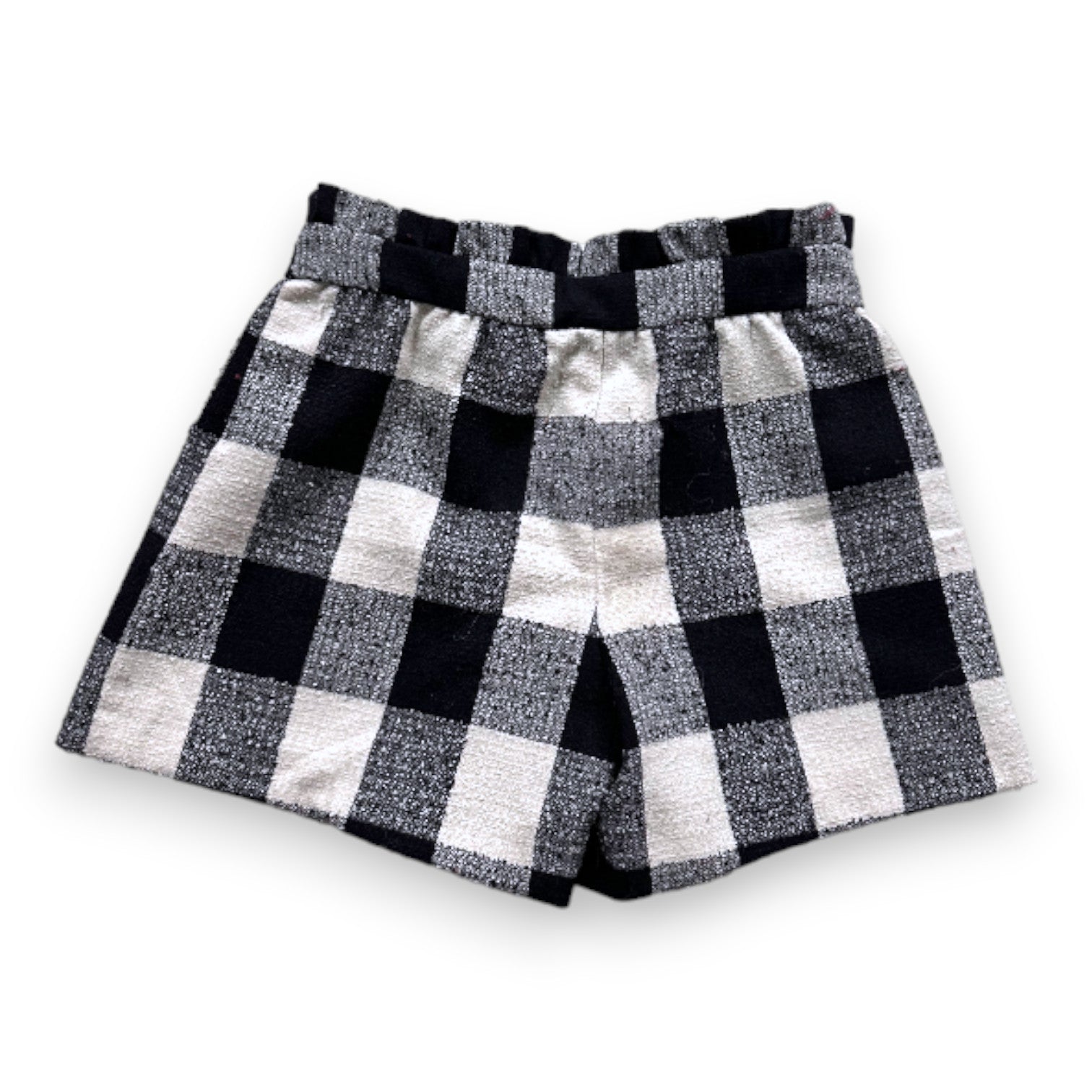TARTINE & CHOCOLAT - White and black checked shorts - 5 years