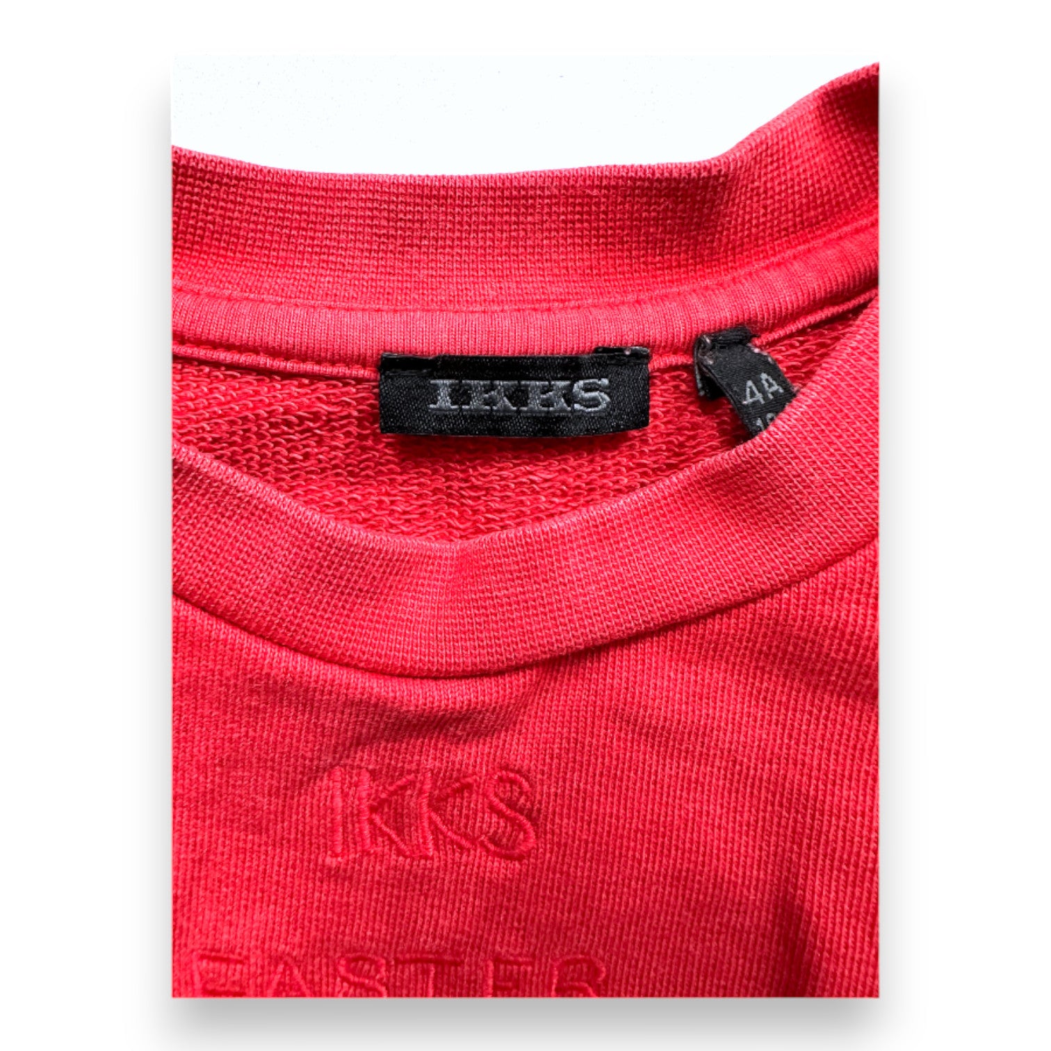 IKKS - Sweat rouge avec broderies - 4 ans