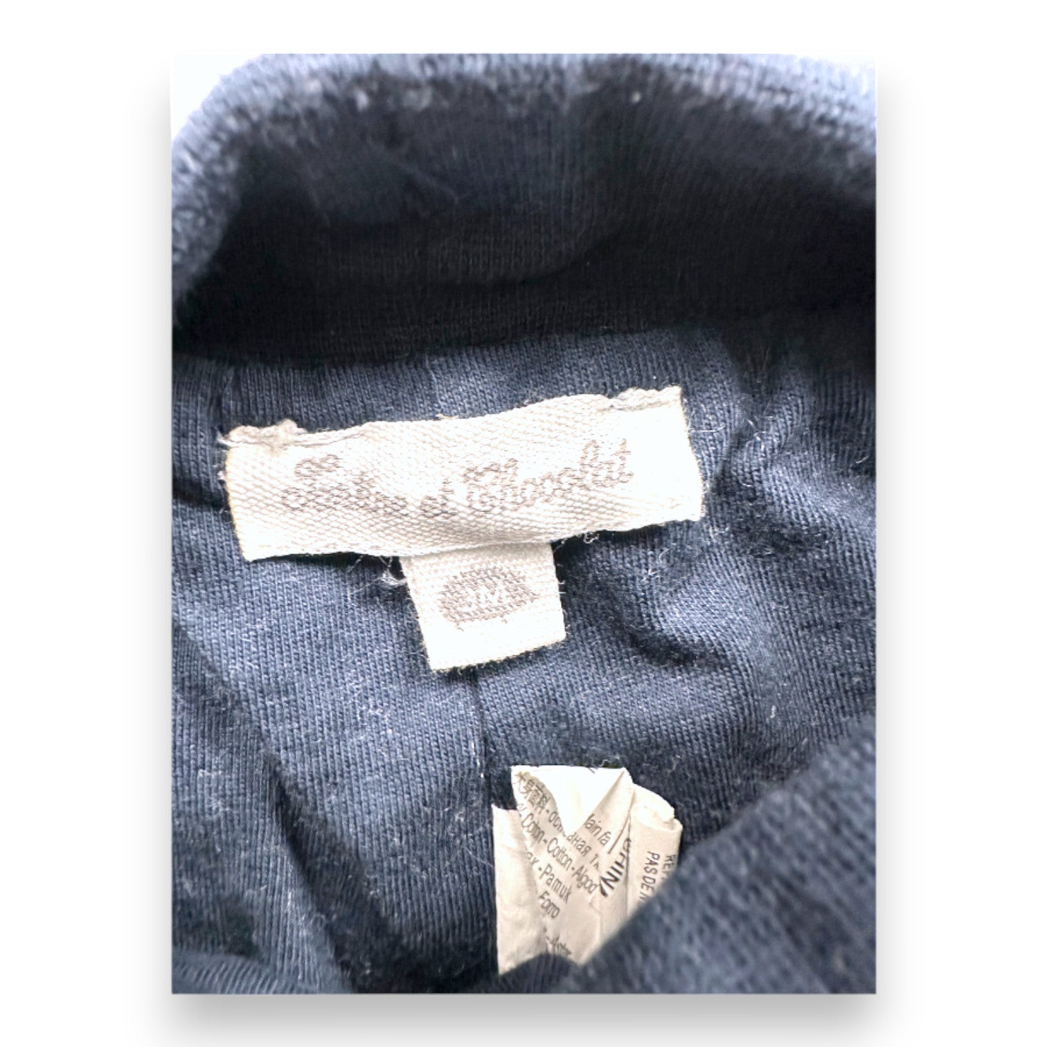 TARTINE & CHOCOLAT - Marineblaue Samthose - 3 Monate