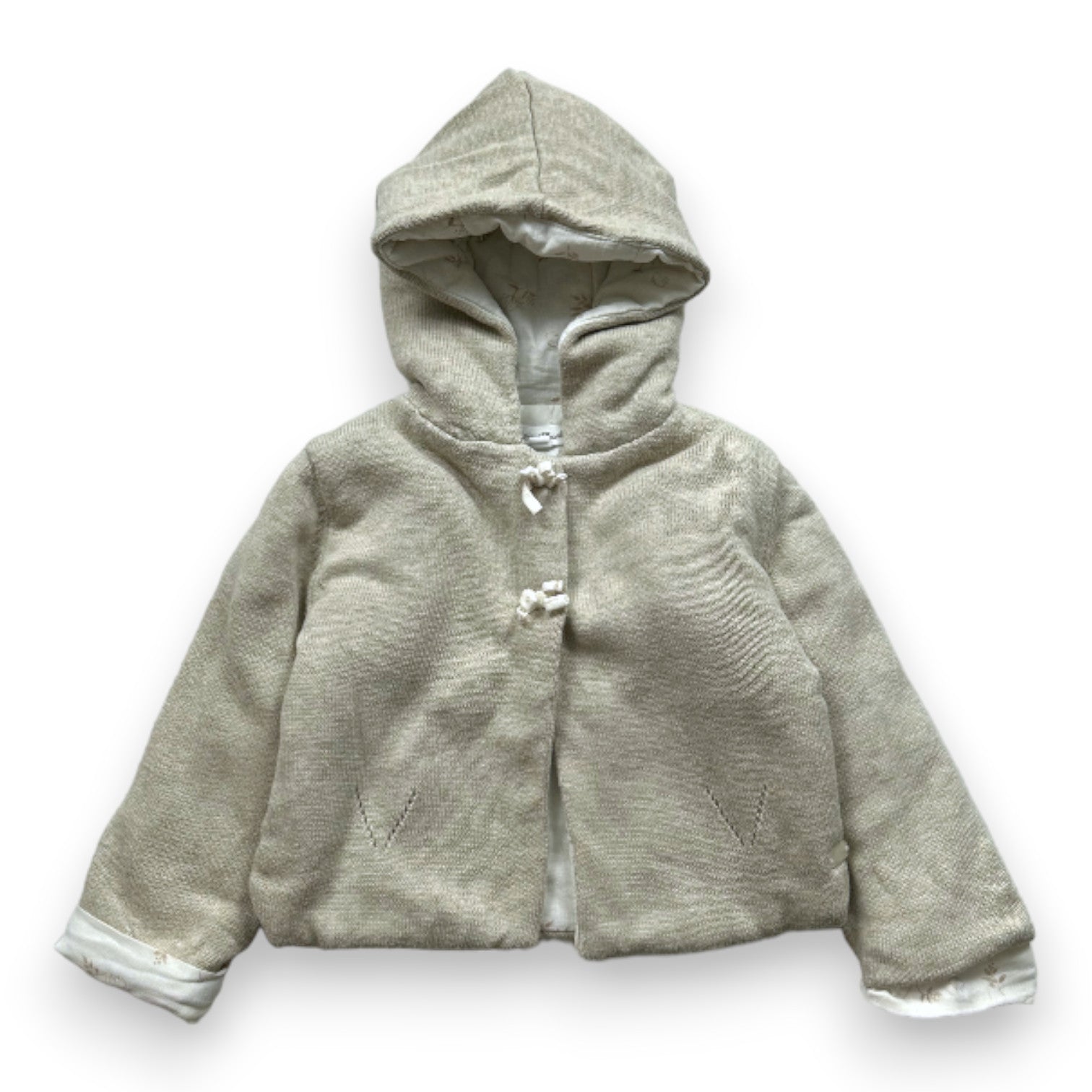 TARTINE & CHOCOLAT - Beige linen jacket - 2 years