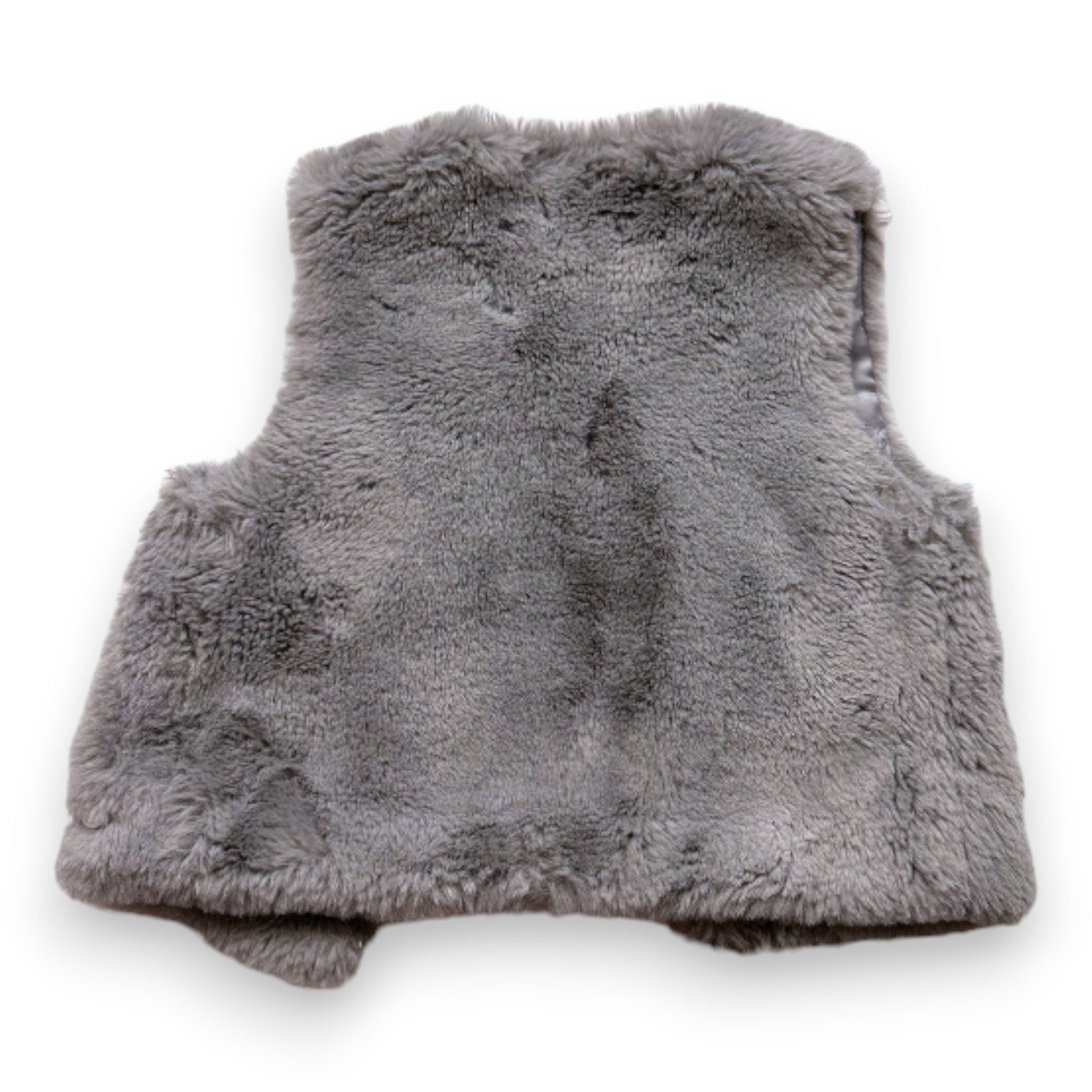 TARTINE & CHOCOLAT - Grey fur sleeveless vest - 12 months