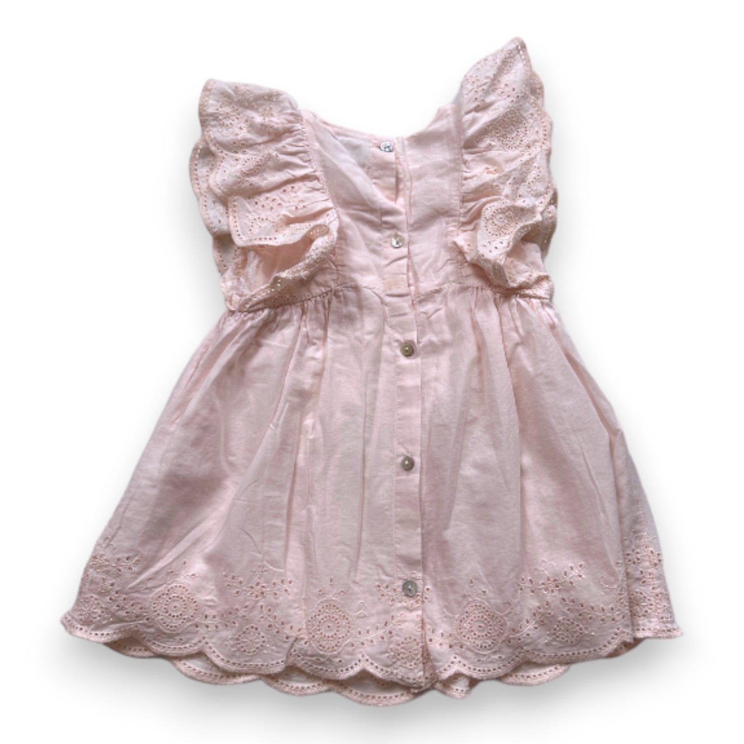 TARTINE & CHOCOLAT - Pink dress with embroidery - 2 years