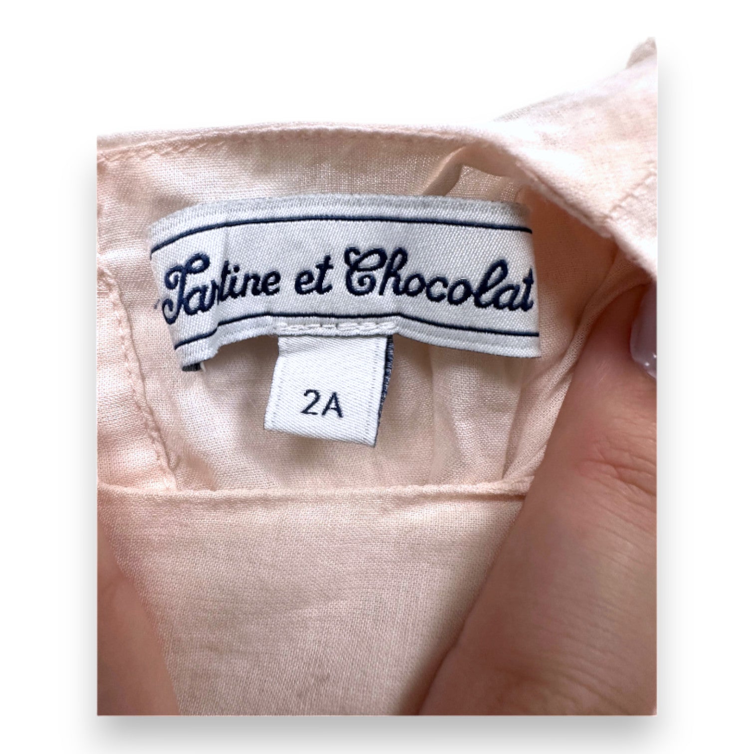 TARTINE & CHOCOLAT - Rosa Kleid mit Stickerei - 2 Jahre