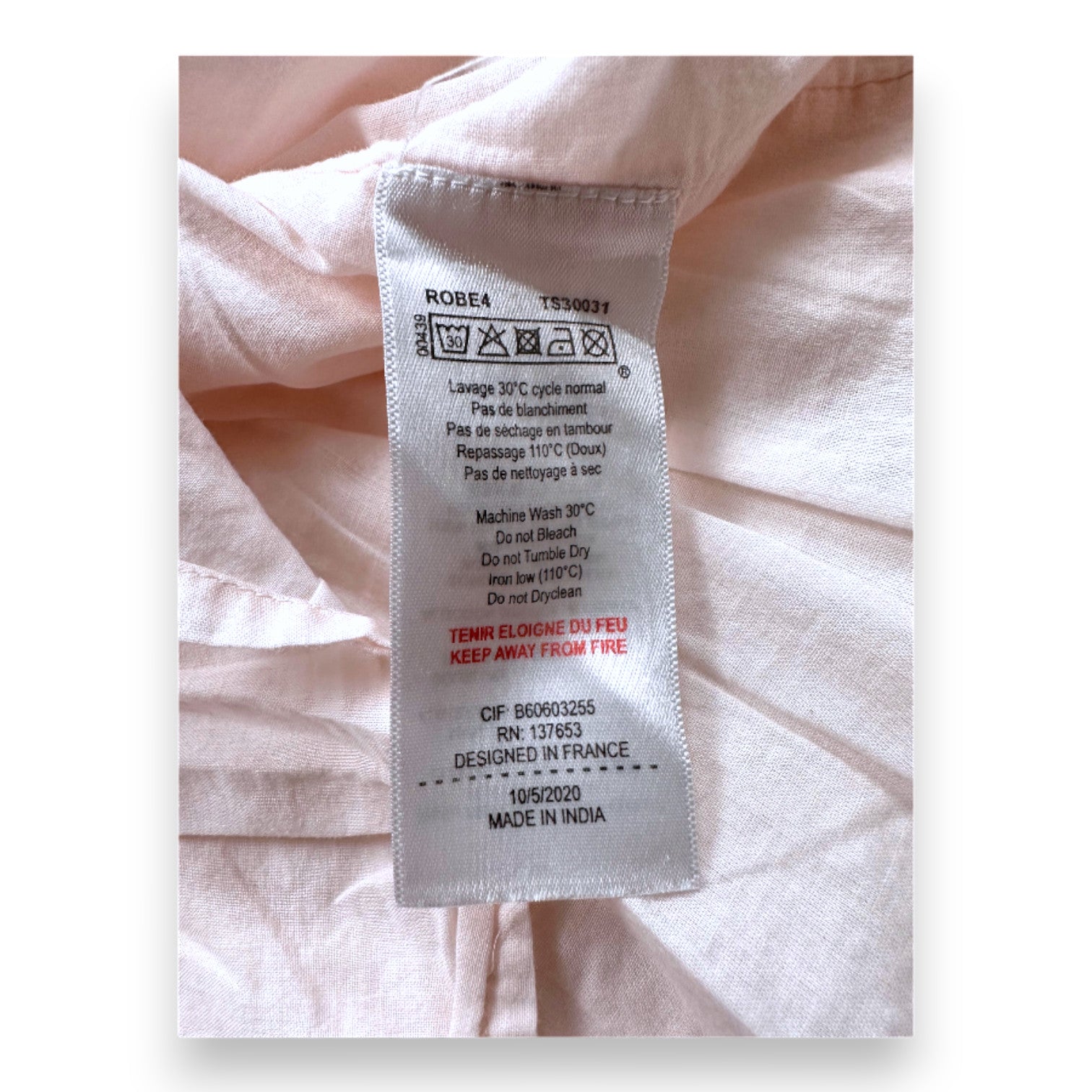 TARTINE & CHOCOLAT - Rosa Kleid mit Stickerei - 2 Jahre