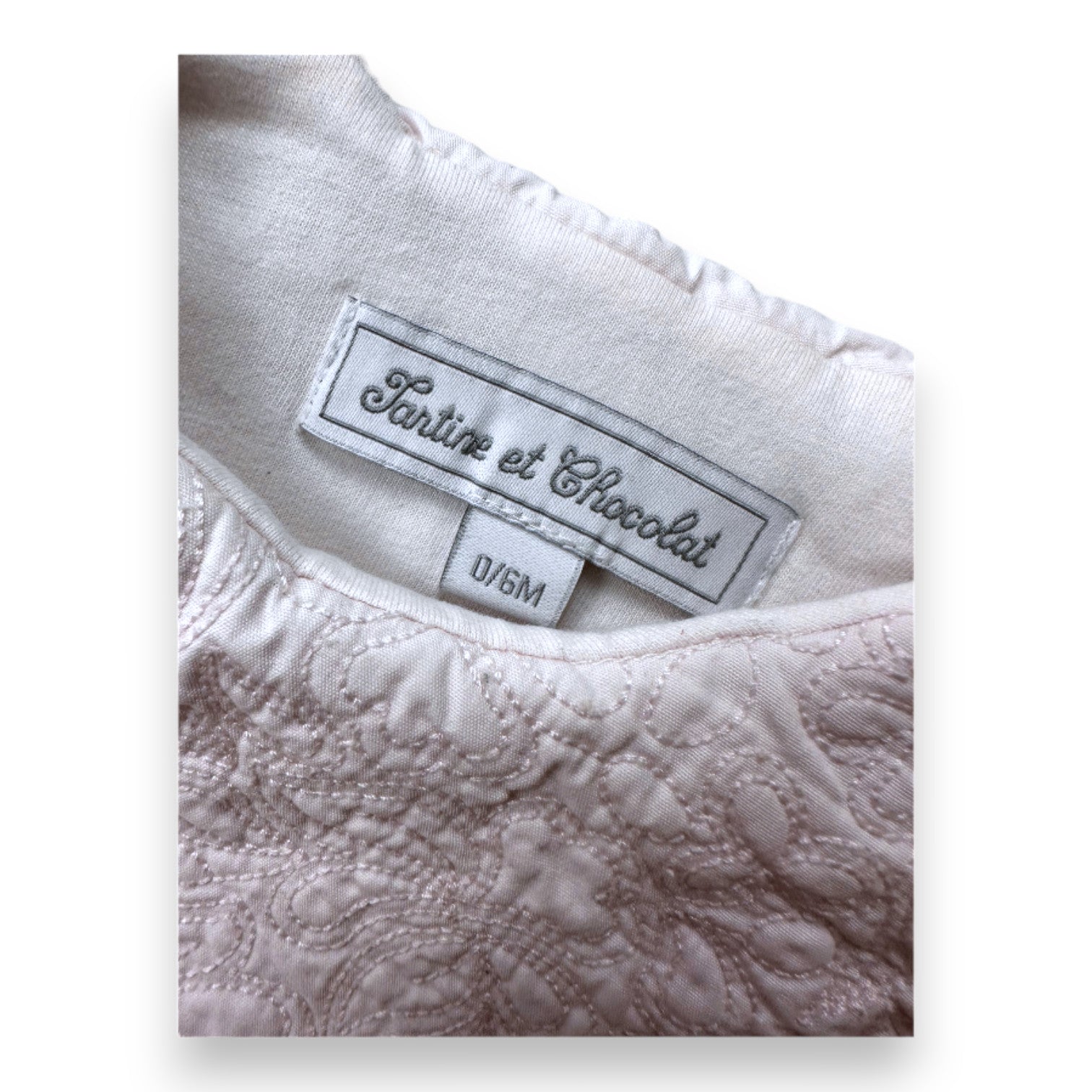 TARTINE & CHOCOLAT - Gigoteuse rose avec broderies - 0 mois