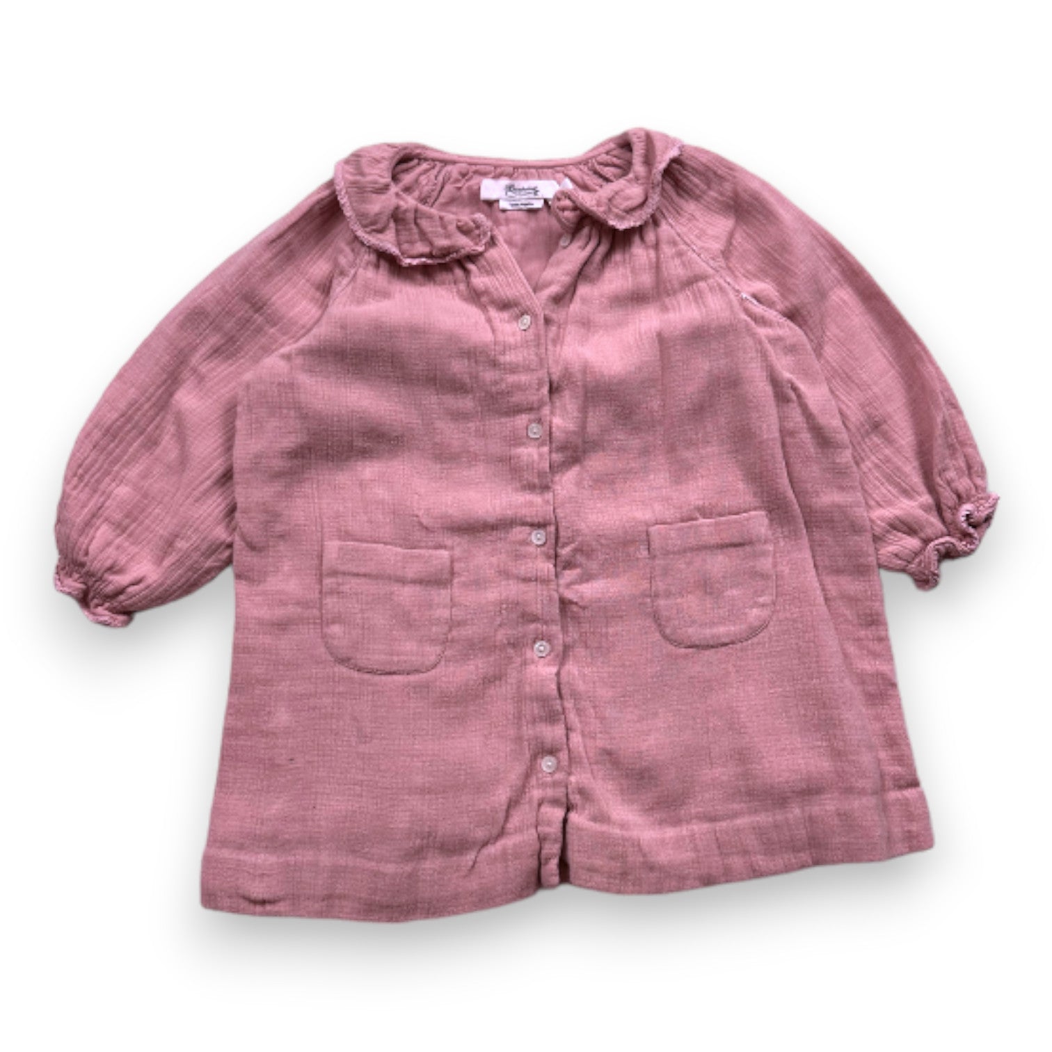 BONPOINT - Pink shirt dress - 2 years