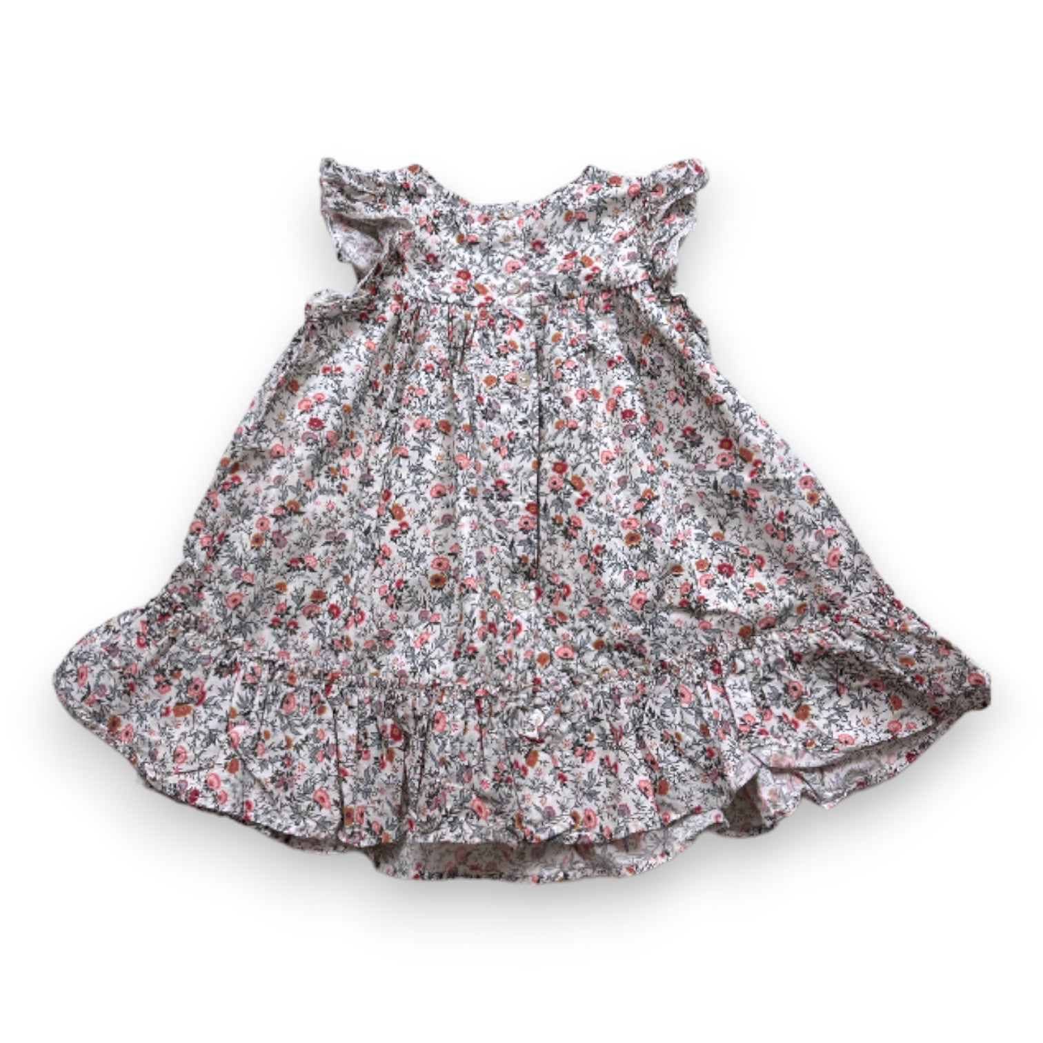 TARTINE & CHOCOLAT - White floral dress - 2 years
