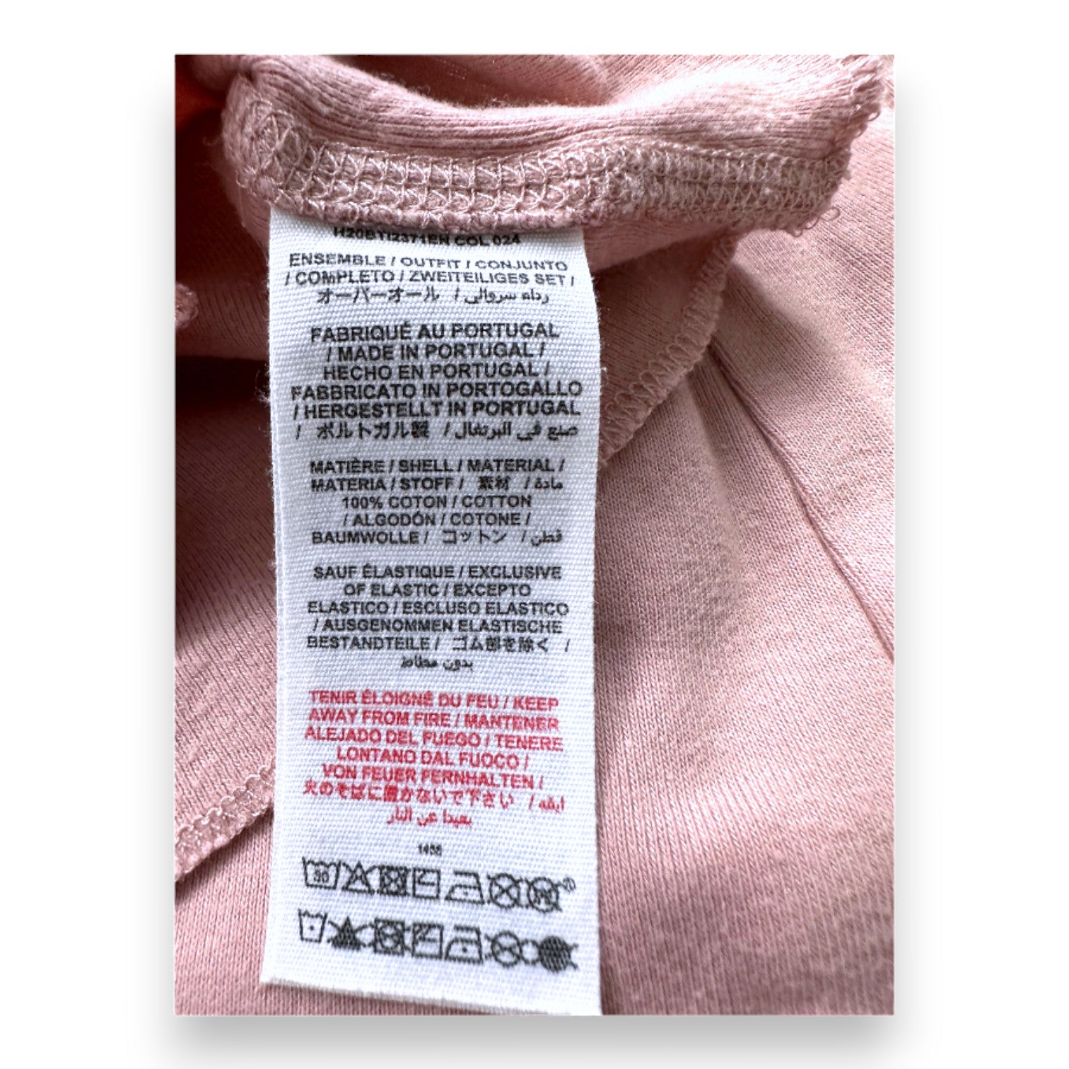 BONPOINT - Pink t-shirt and leggings set - 3 months