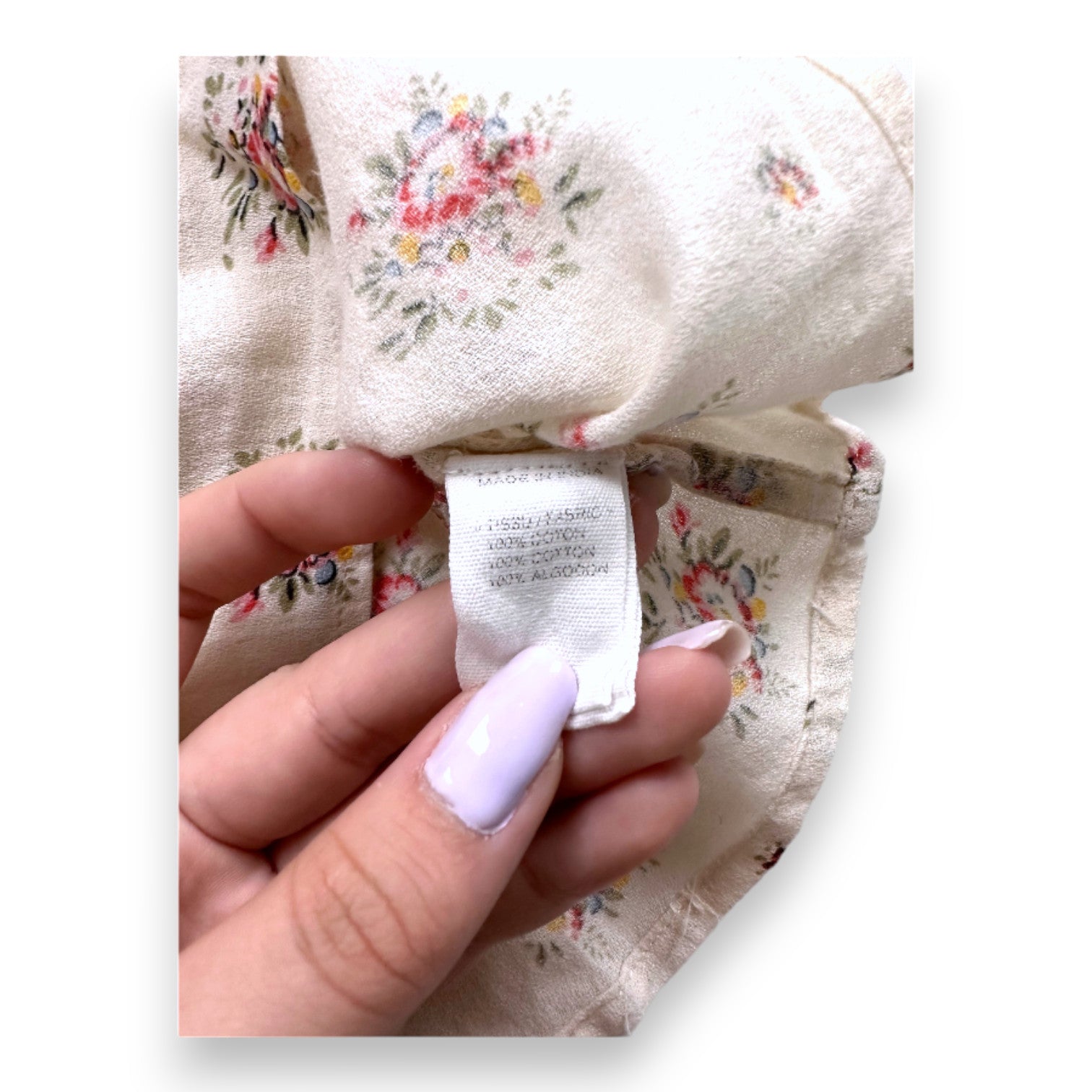 BONPOINT - Beige floral blouse - 6 months