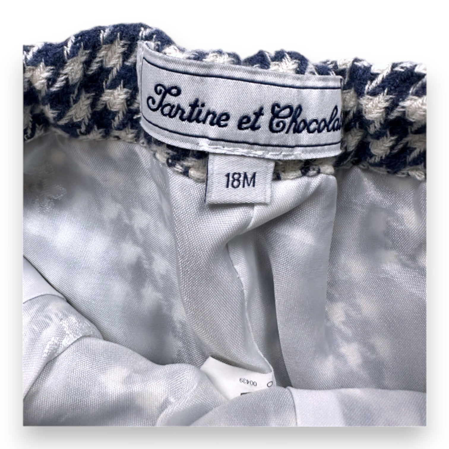 TARTINE & CHOCOLAT - Short bleu et blanc - 18 mois