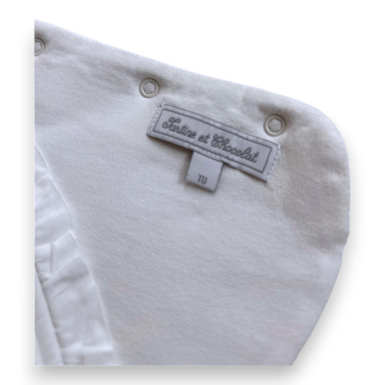 TARTINE & CHOCOLAT - Nid d'ange blanc avec broderies - Taille Unique