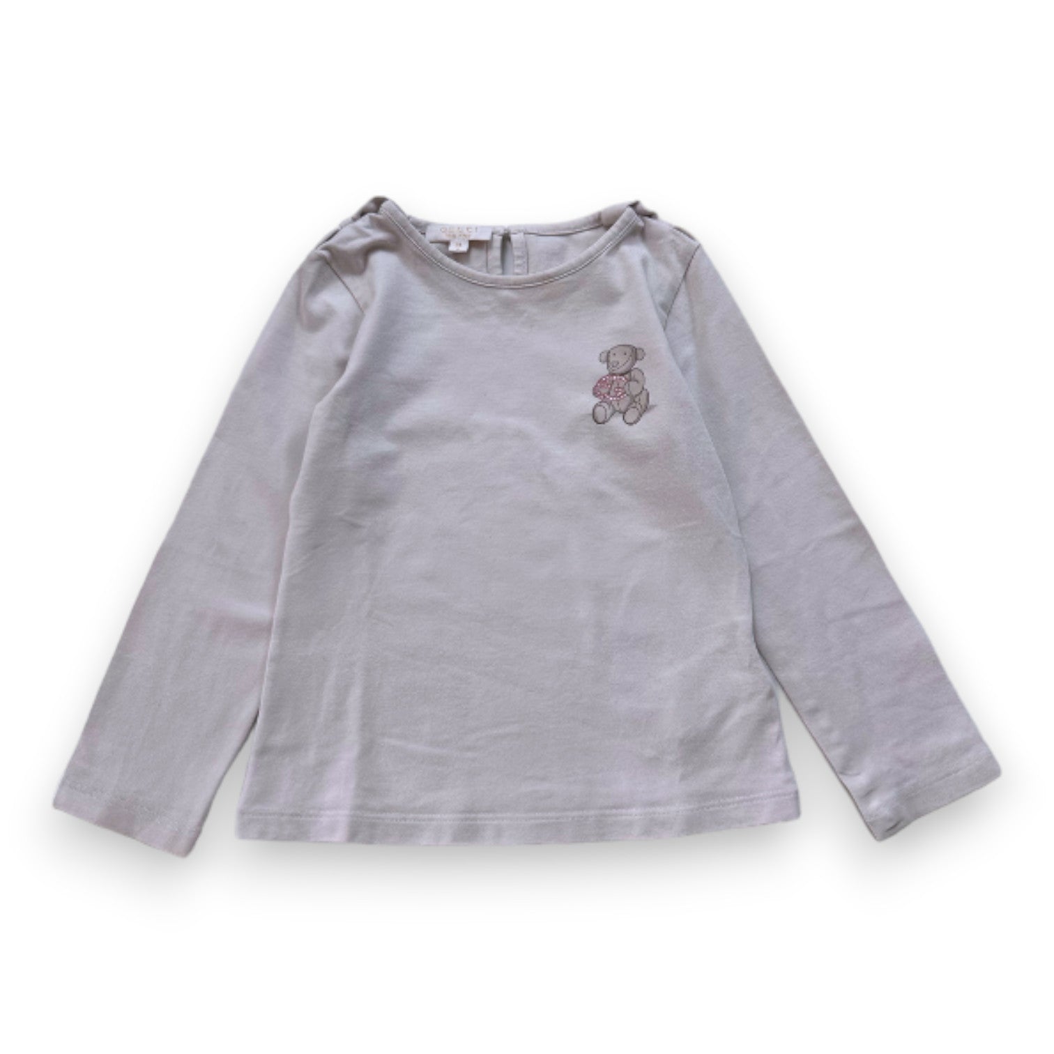 GUCCI - T-shirt à manches longues rose avec imprimé - 2 ans
