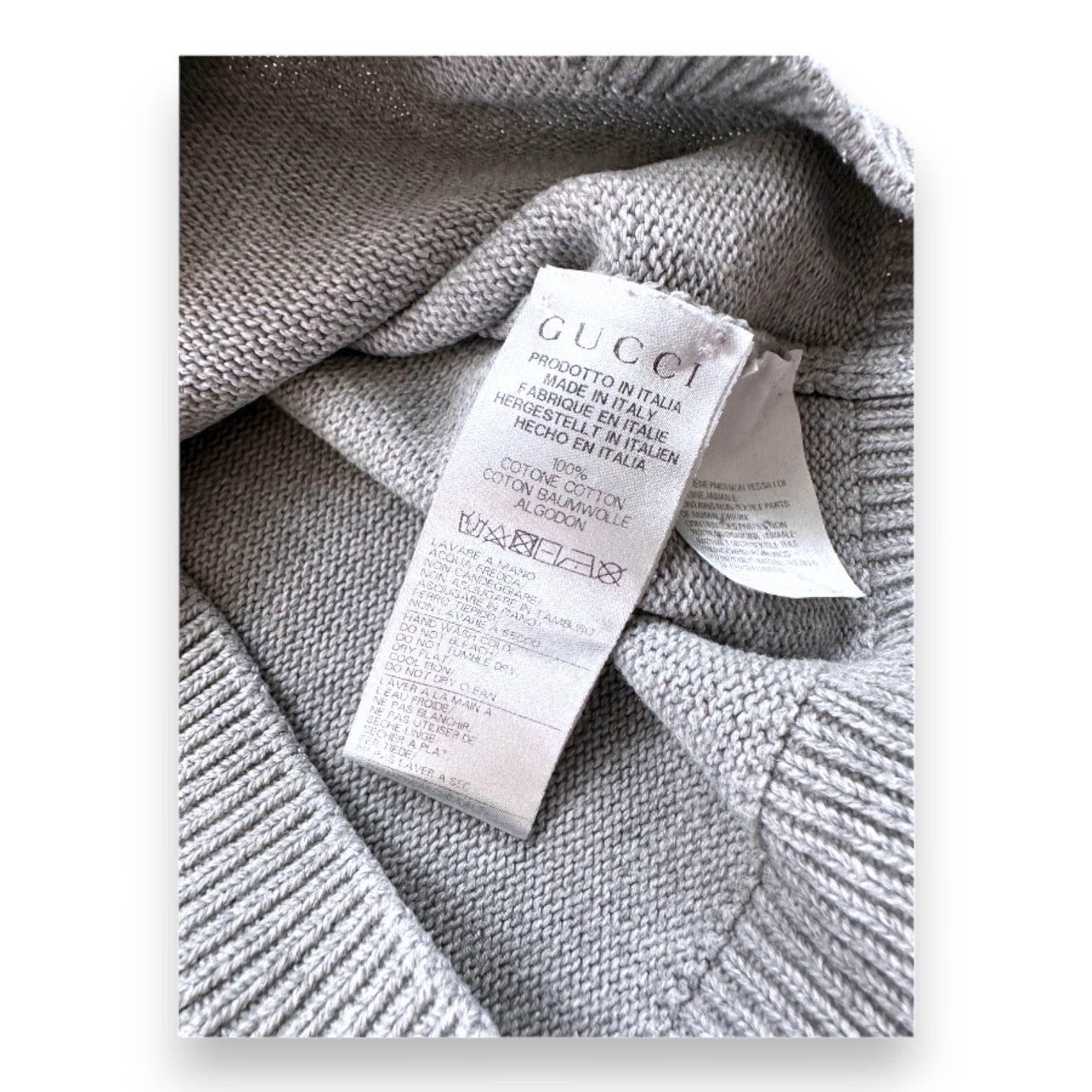 GUCCI - Robe grise à manches longues - 18 mois