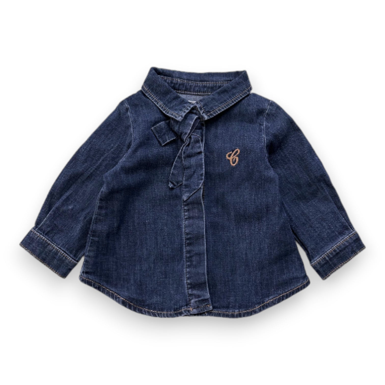 CHLOE - Blaues Jeanshemd - 3 Monate