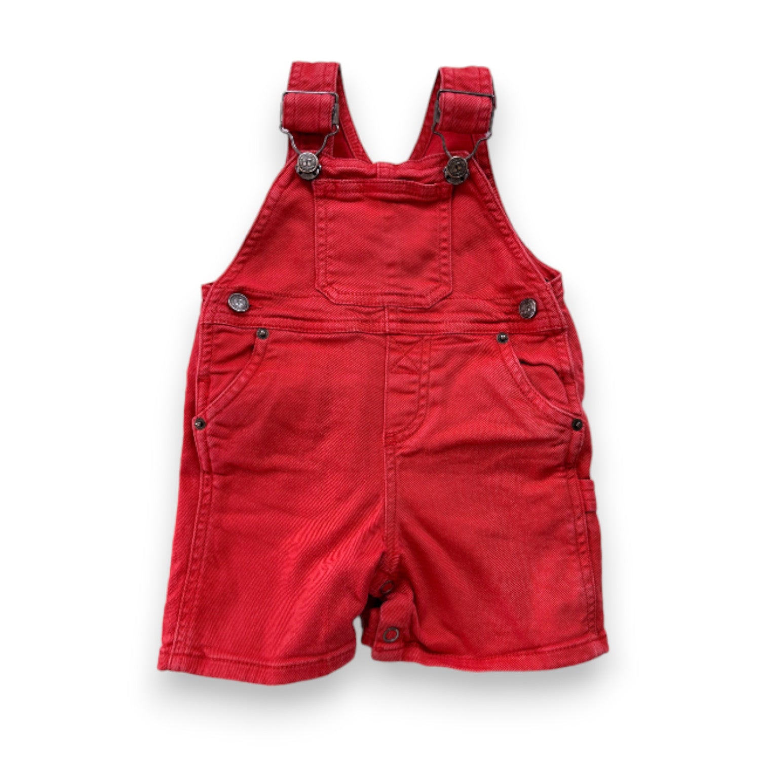 BONPOINT - Roter Jeans-Overall - 6 Monate