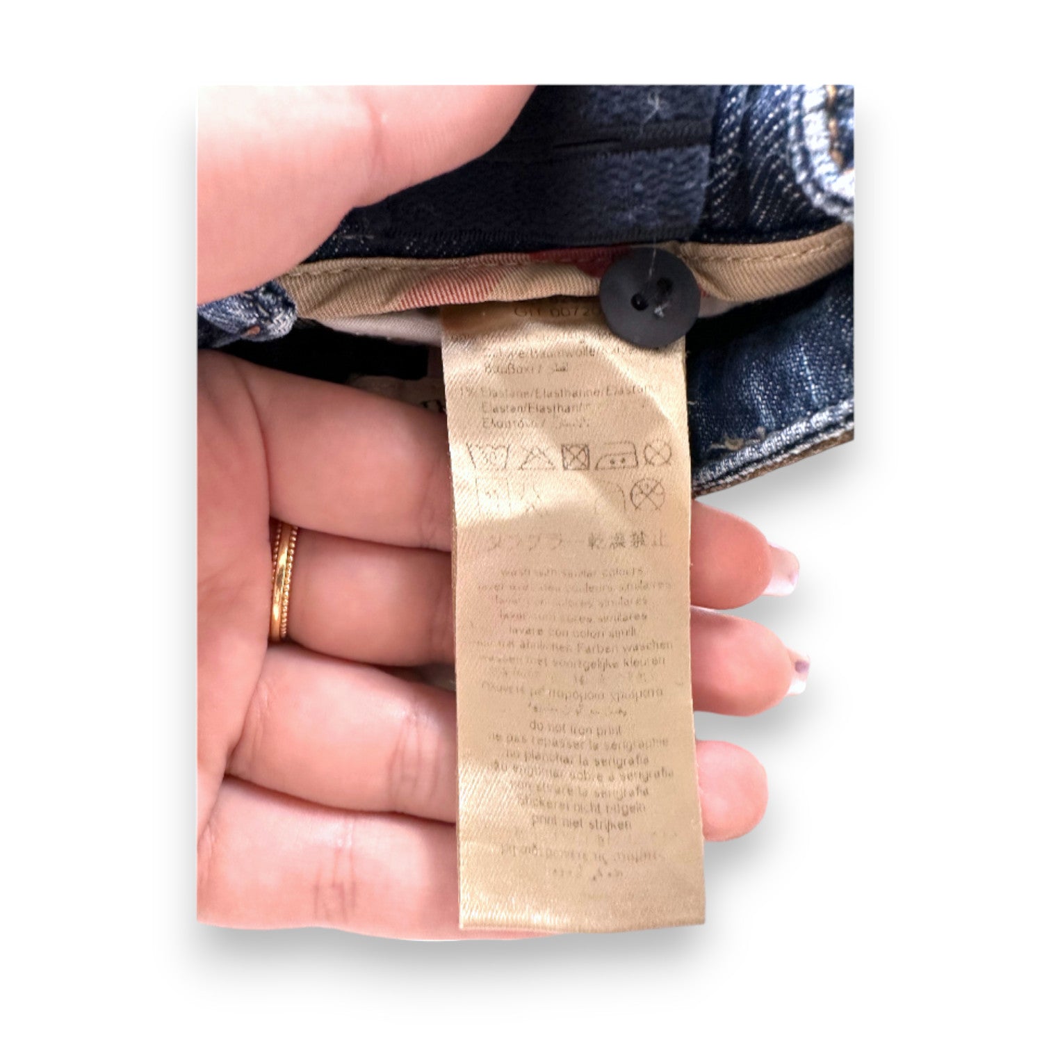 BURBERRY - Blue jeans - 6 months