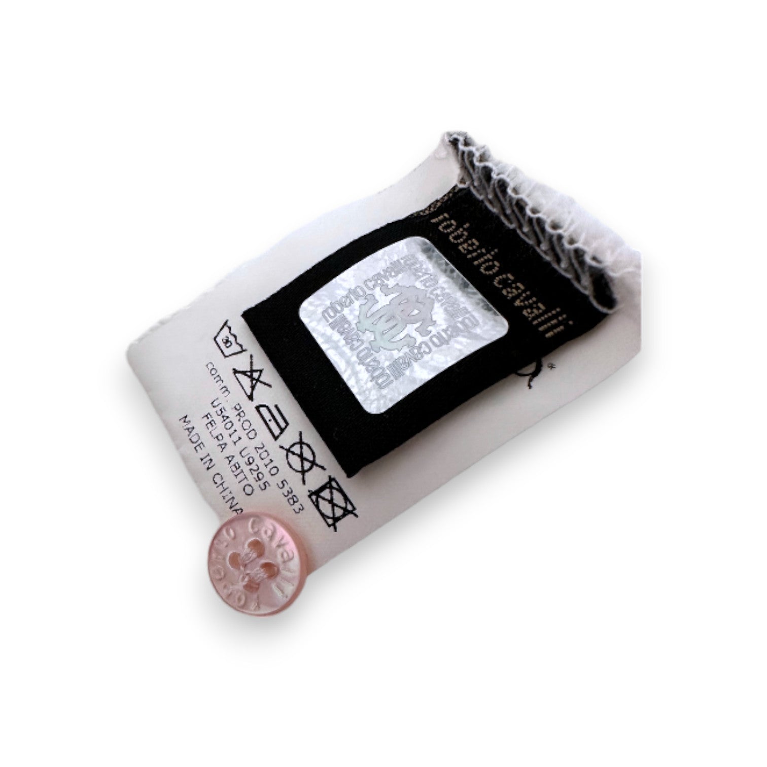 ROBERTO CAVALI - Weißes und rosa Kleid und Rock mit Leopardenmuster - 6 Monate