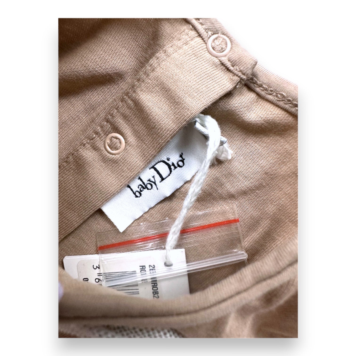 BABY DIOR - Hellbraunes Kleid - 6 Monate