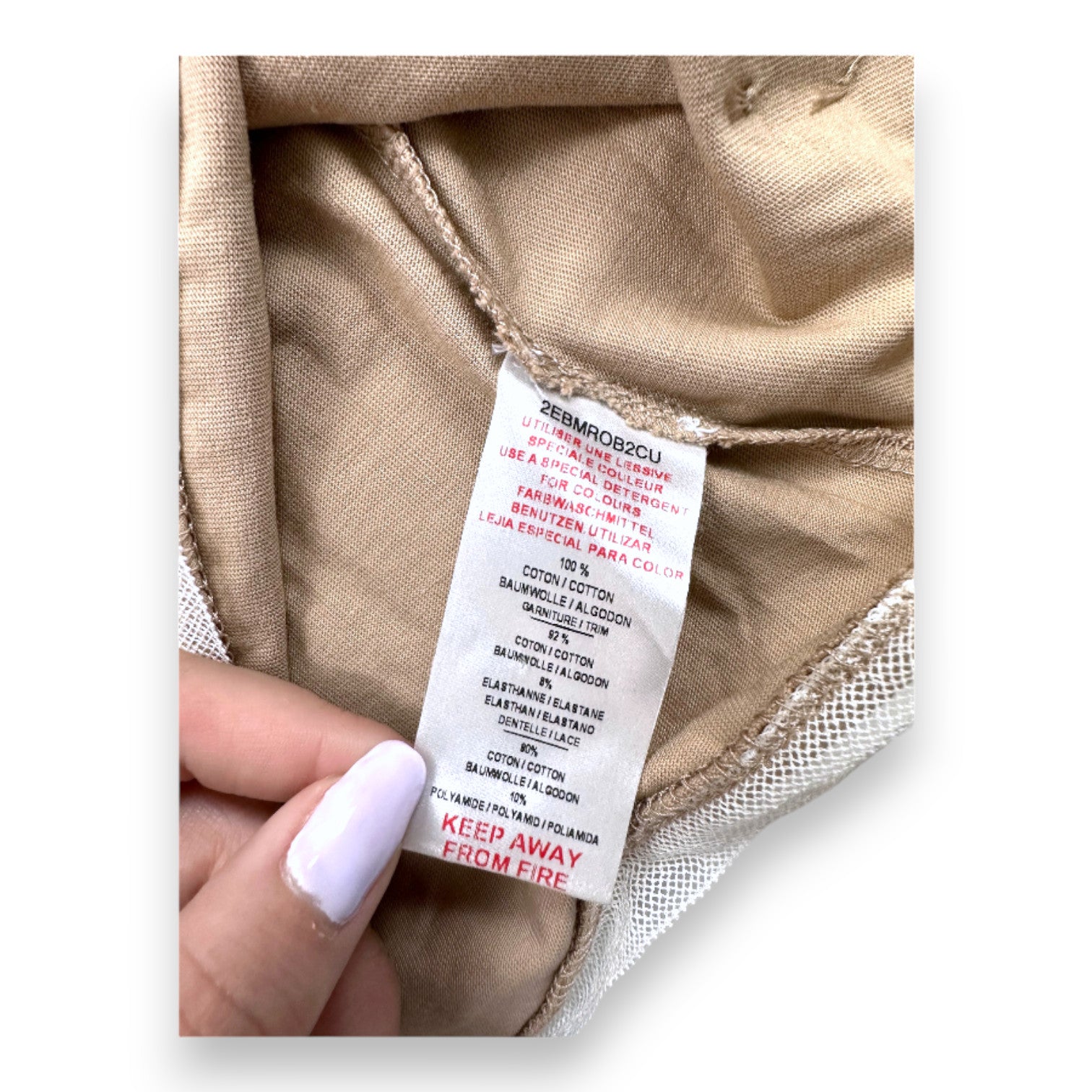 BABY DIOR - Hellbraunes Kleid - 6 Monate