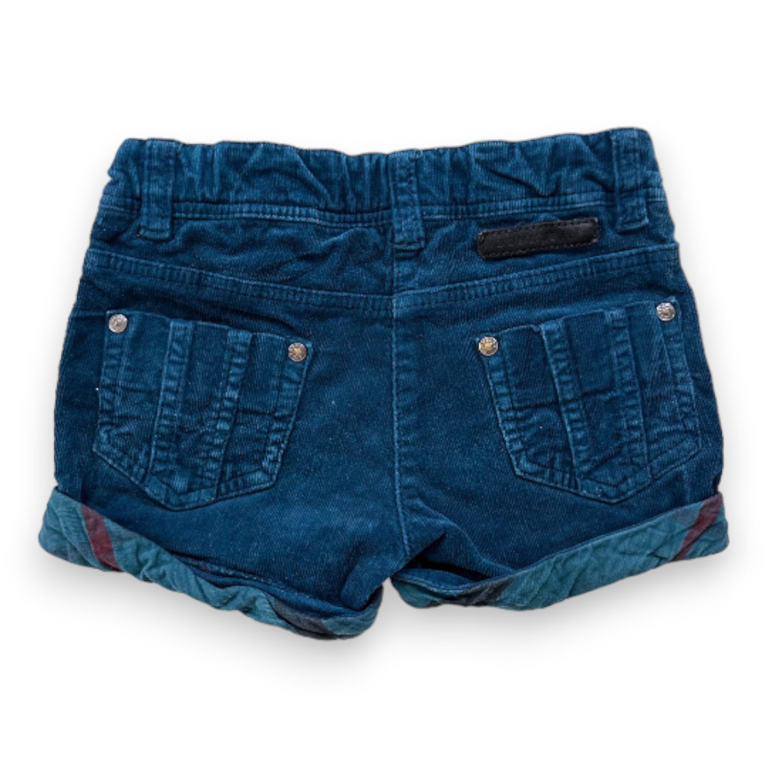 BURBERRY - Blaue Samtshorts - 2 Jahre