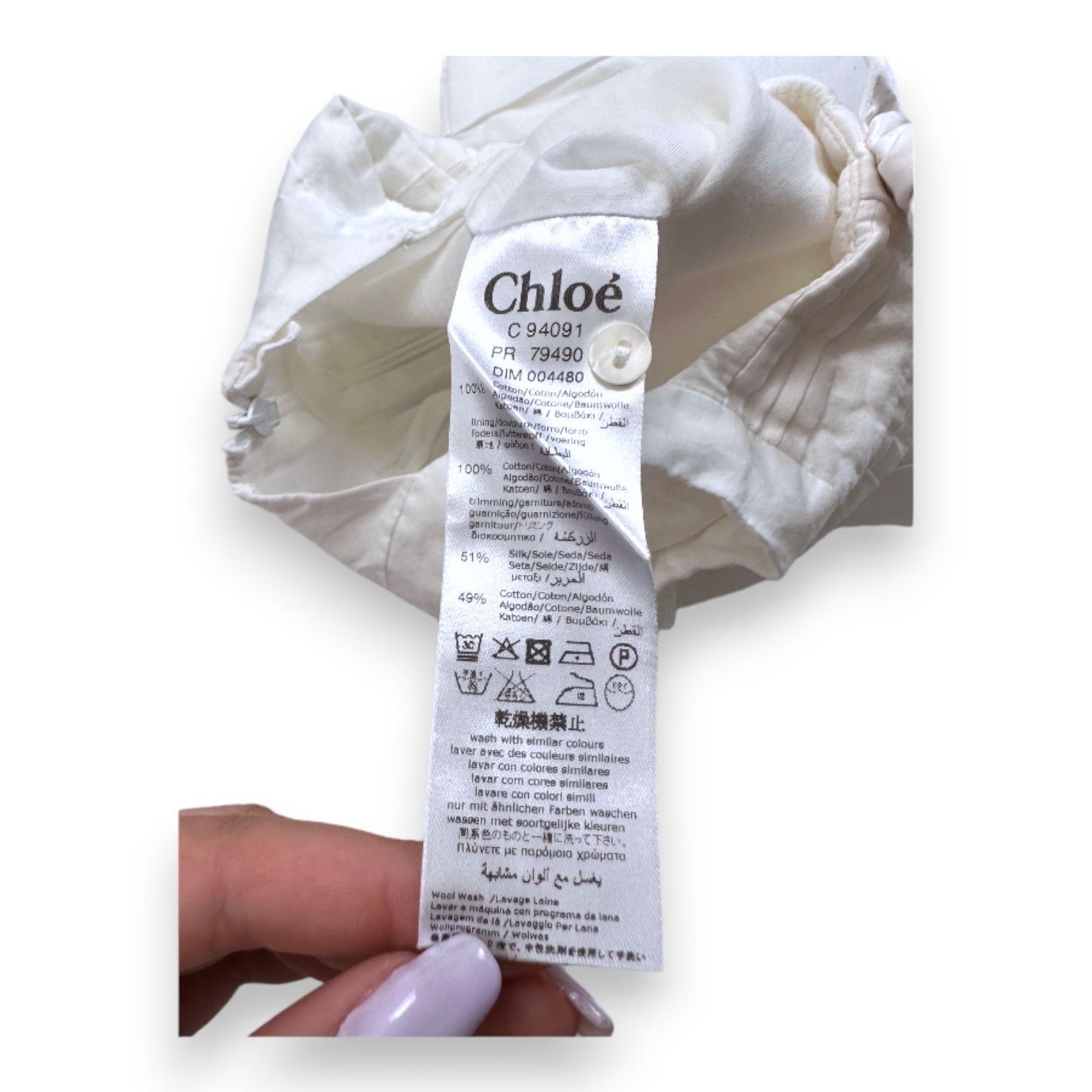 CHLOE - Weißer Träger-Jumpsuit - 1 Monat