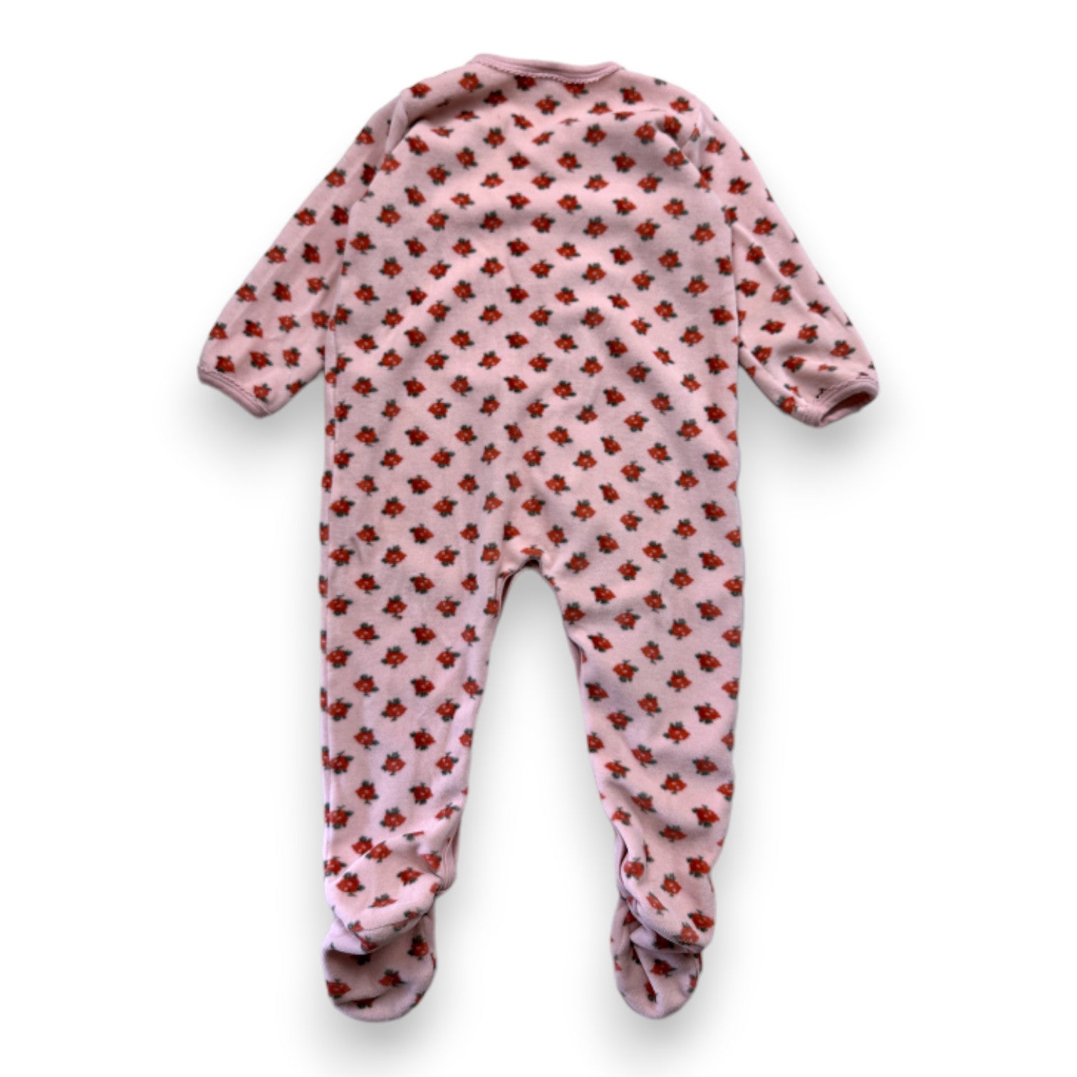 PETIT BATEAU - Pyjama rose à fleurs - 2 ans