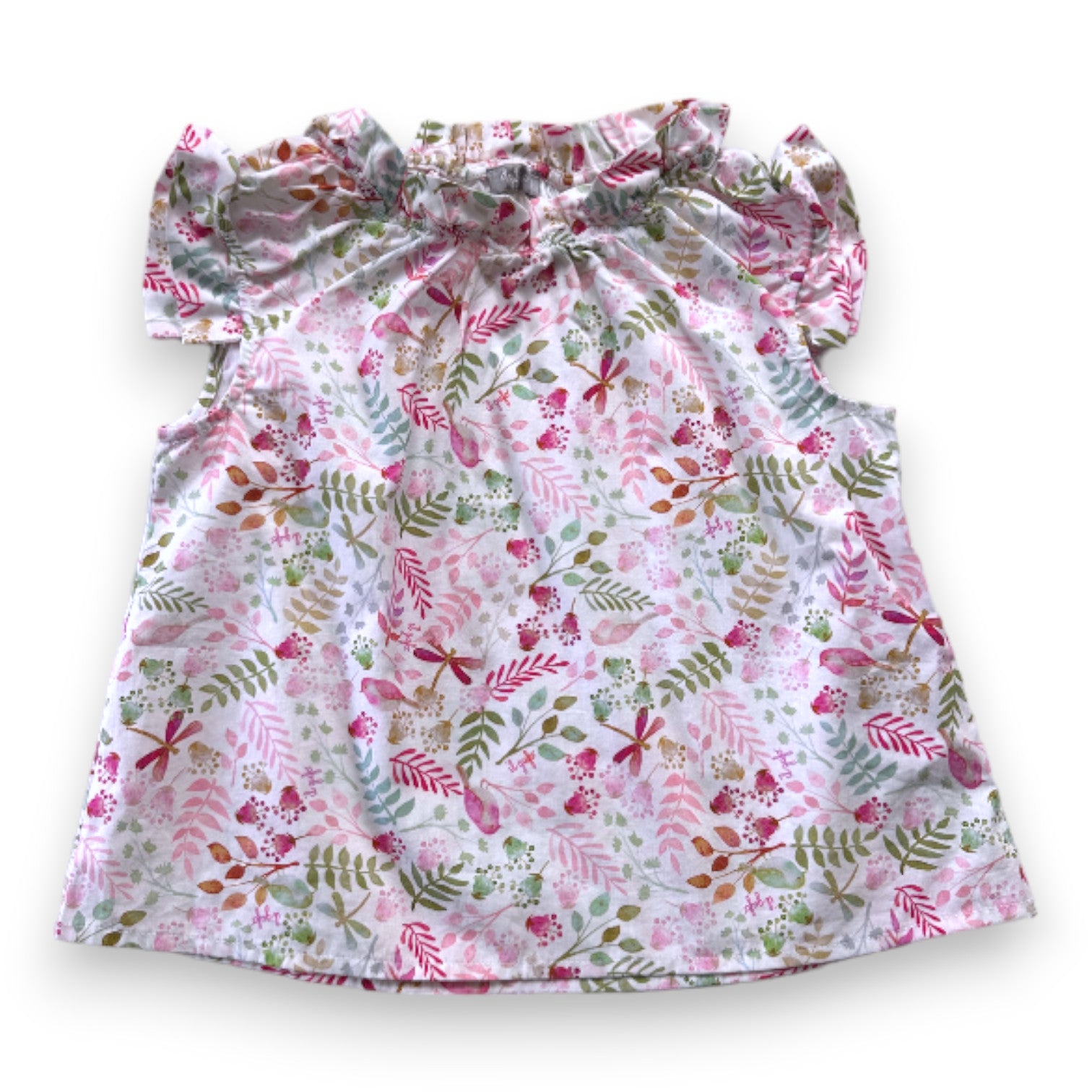 IL GUFO - Blouse blanche à fleurs - 3 ans